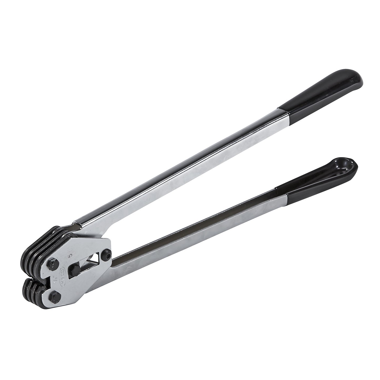 Tensioning tongs for PET strapping, manual, for strap width 13 mm.