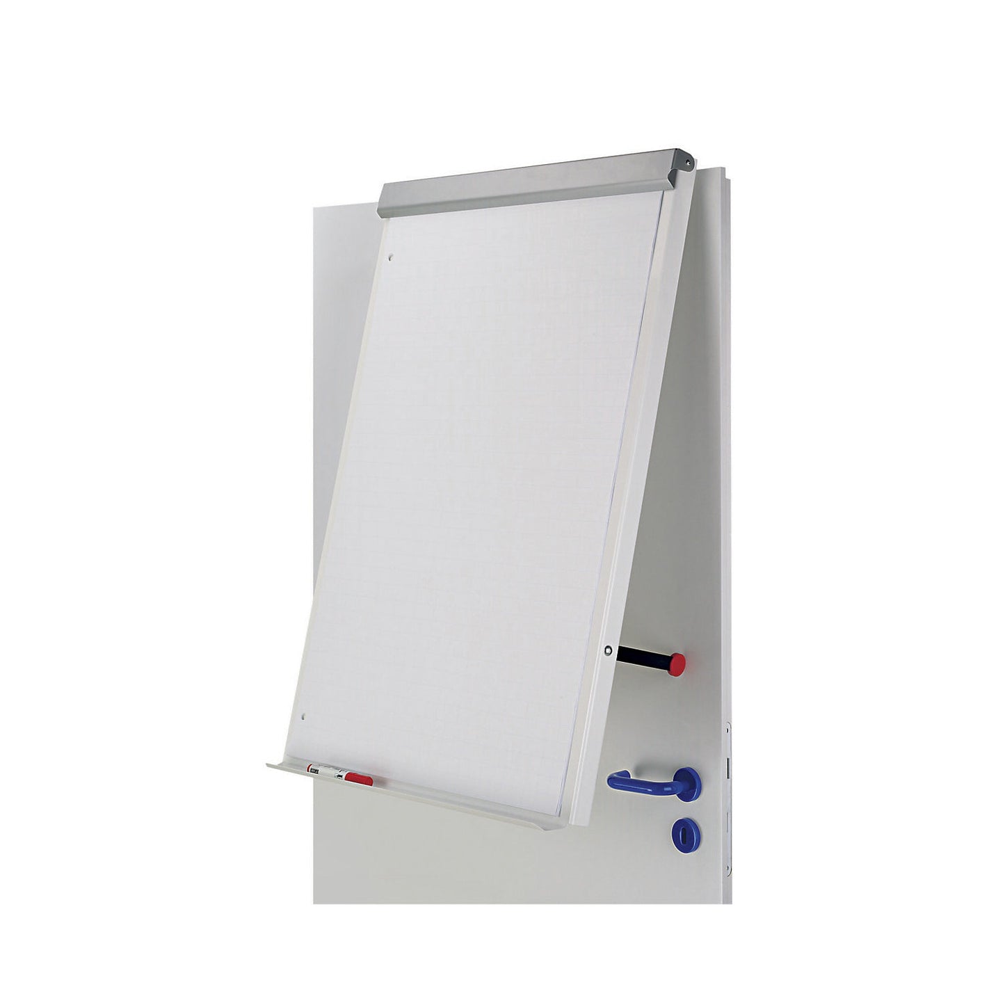 MAULoffice flip-chart, for securing to a wall or door, WxH 700 x 1000 mm.