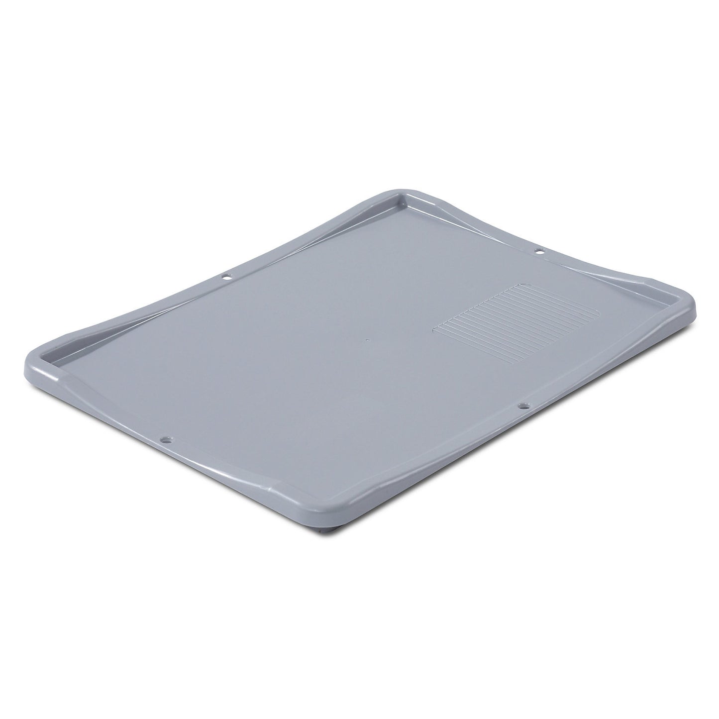 Push-on lid for Euro size container, LxW 400 x 300 mm, grey.