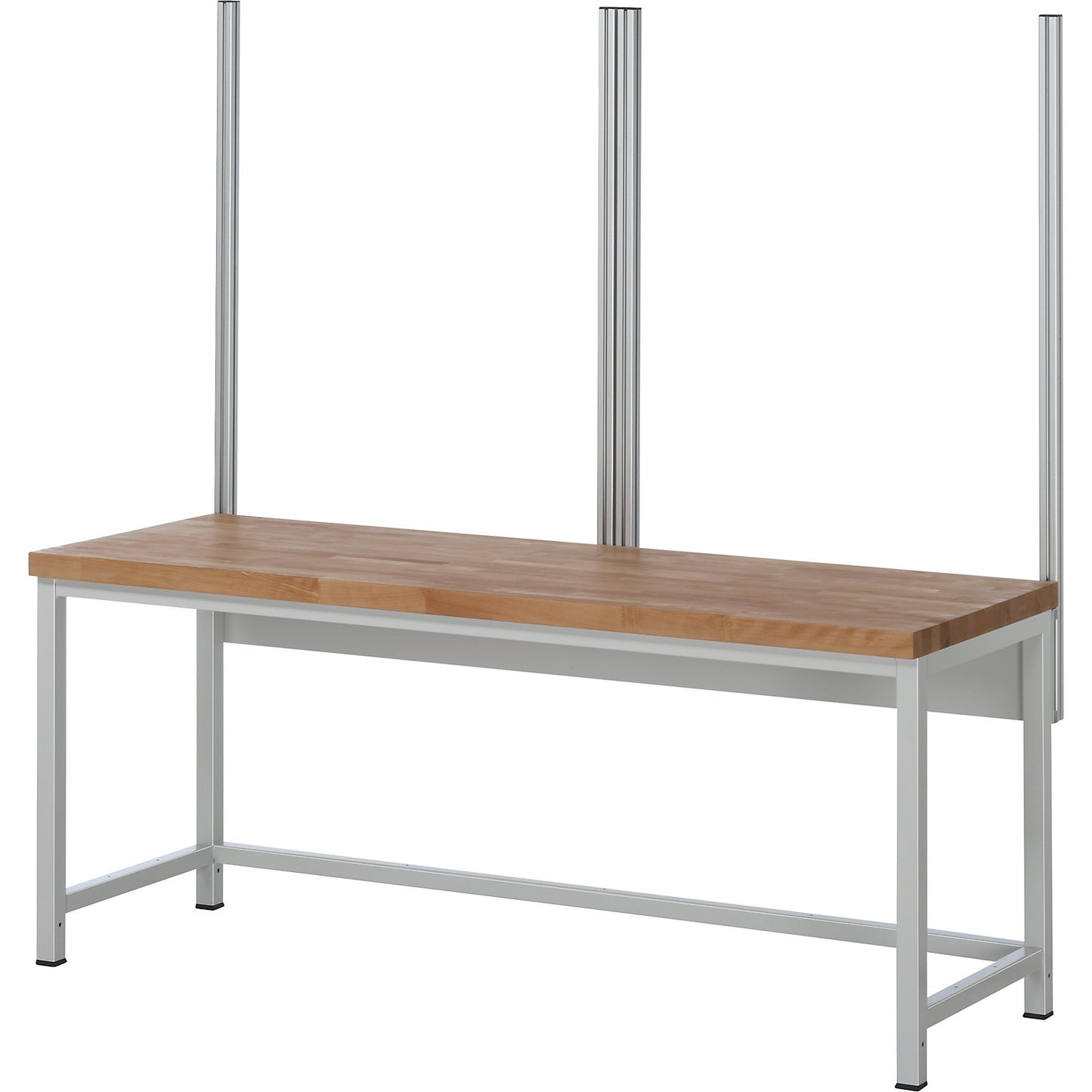 System upright set, 4 system uprights, for work table width 2000 mm.