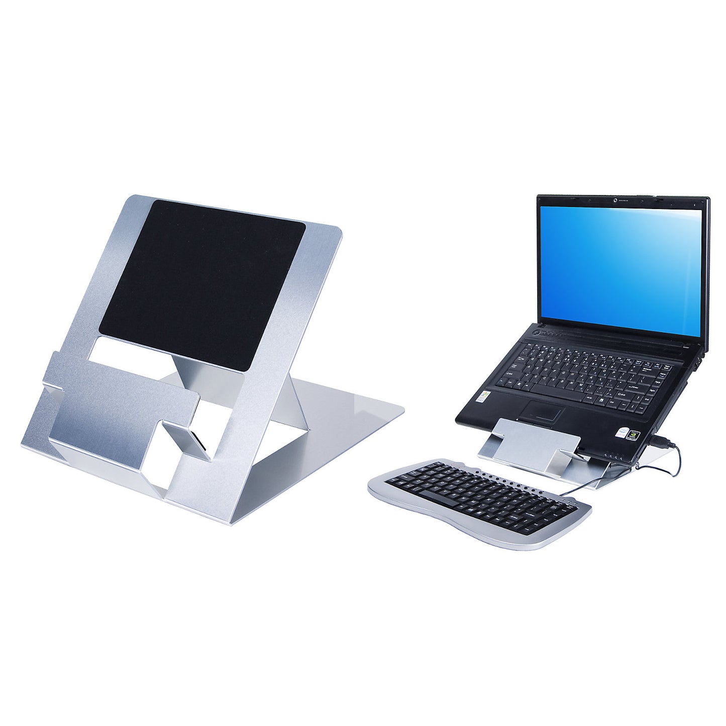 ERGOFOLD notebook stand, for notebooks up to 18'', height adjustable.
