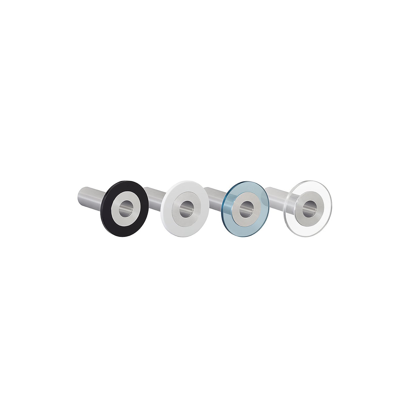POINT designer coat hook, hook length 100 mm, white.