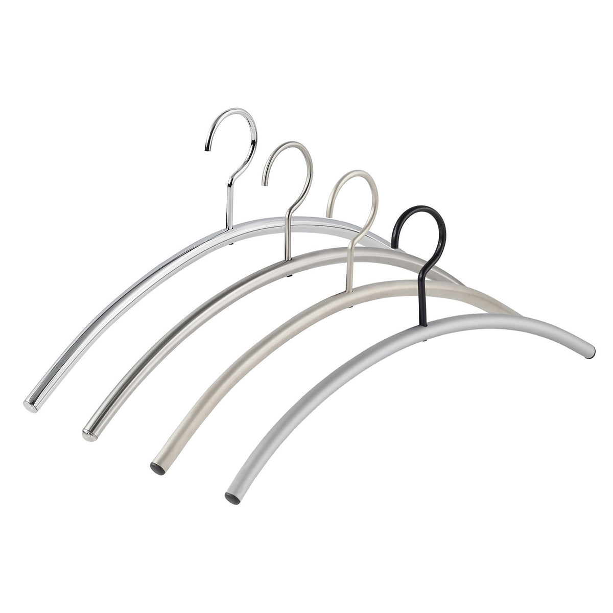TIMELESS coat hanger, diameter 13 mm, pack of 4, jet black RAL 9005.
