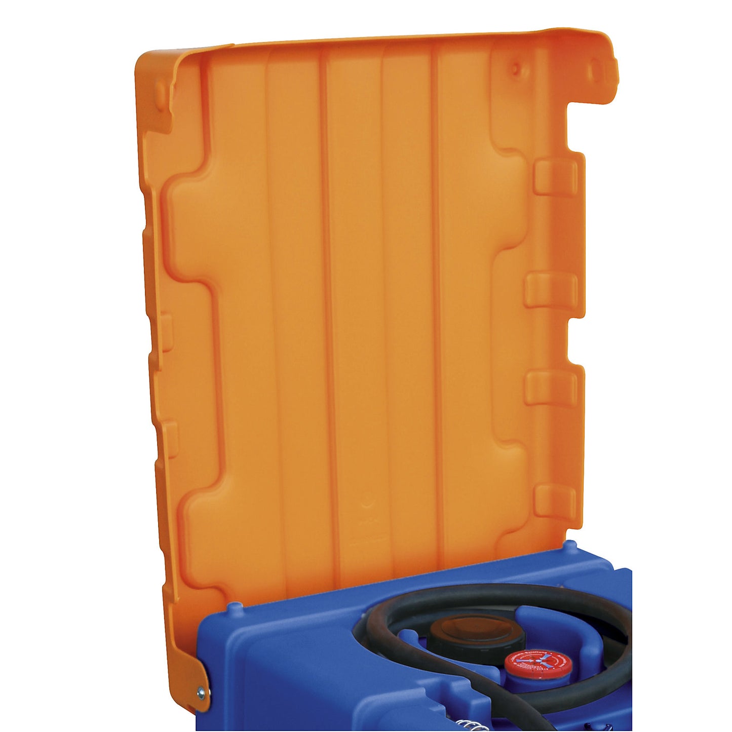 Hinged lid for Mobile Easy, orange, for 125 and 200 l.