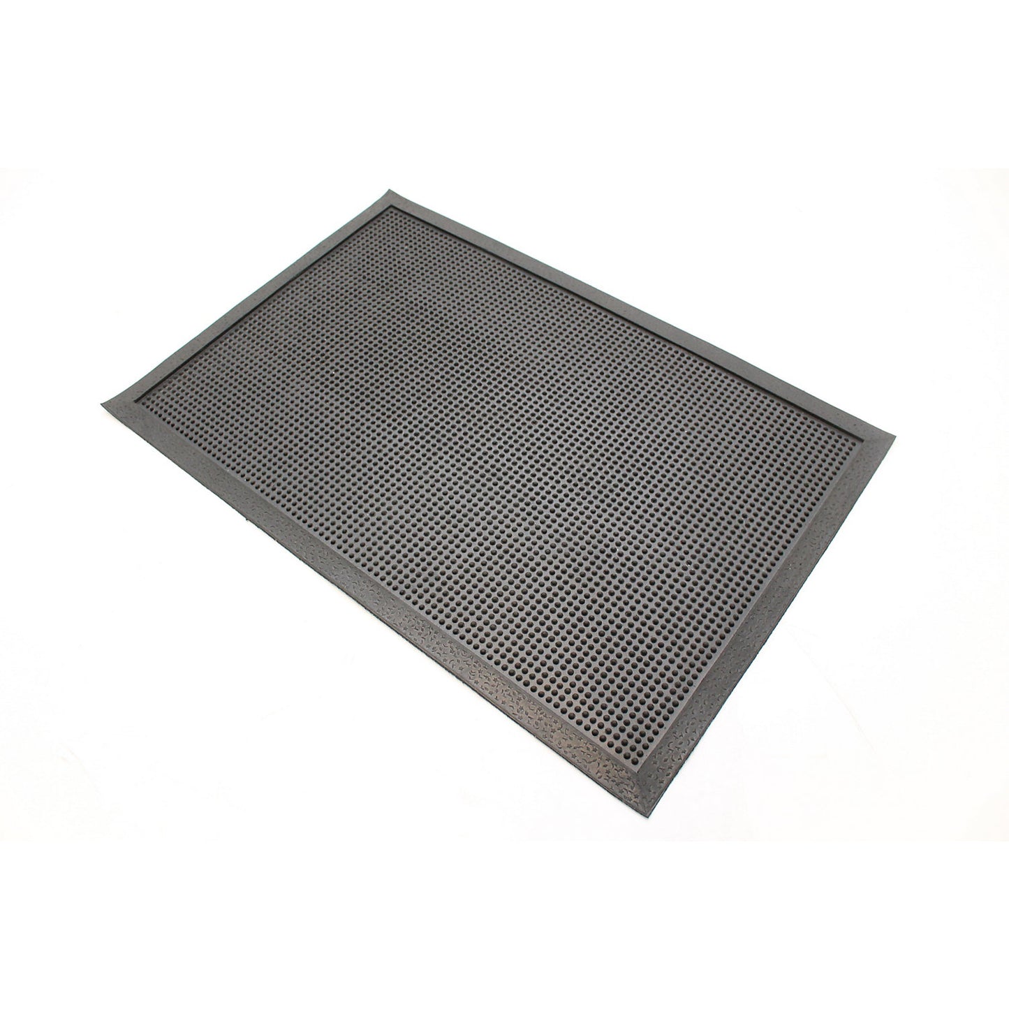 Rubber all-weather matting, black, LxW 1500 x 900 mm.