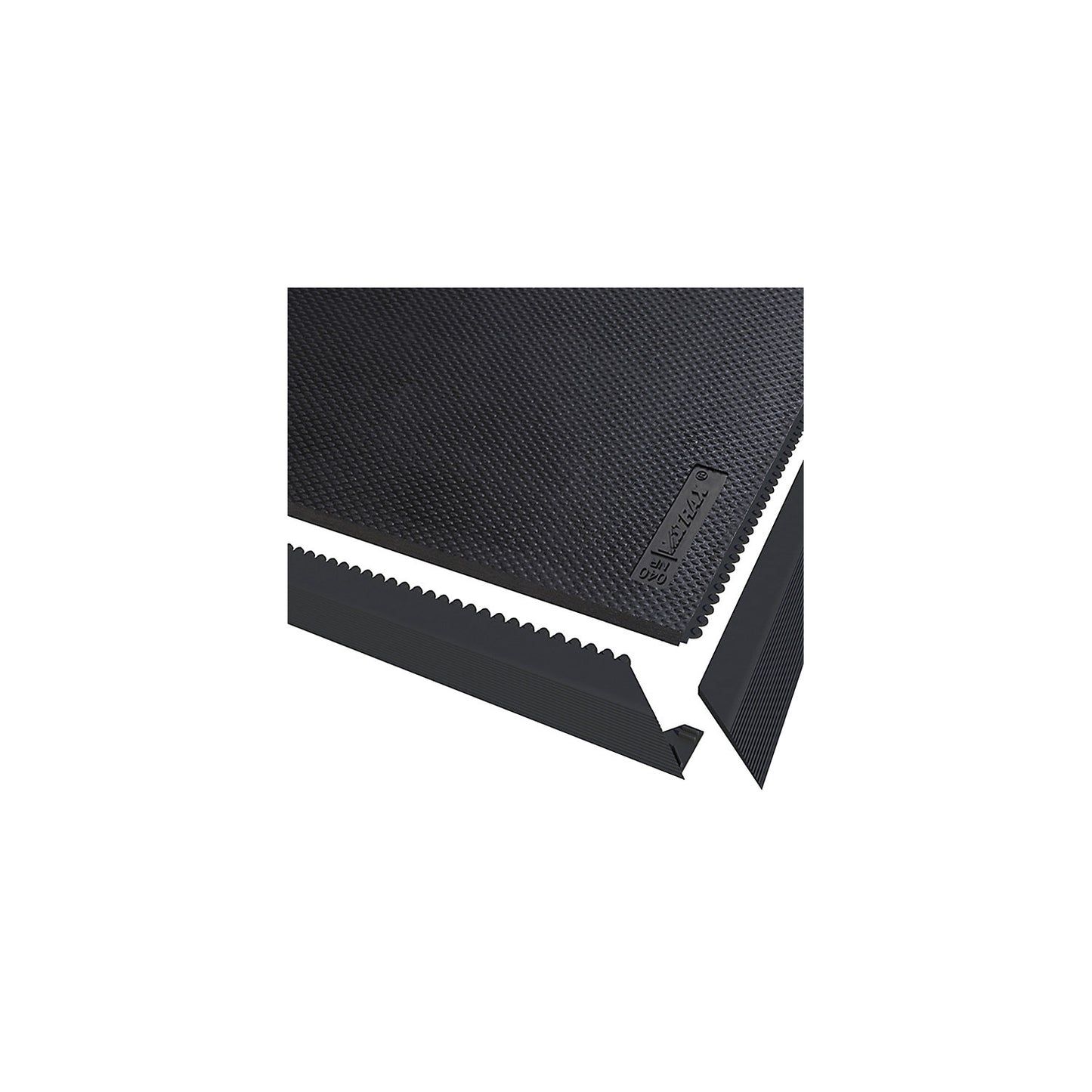Edge strip, black, width 50 mm, female.