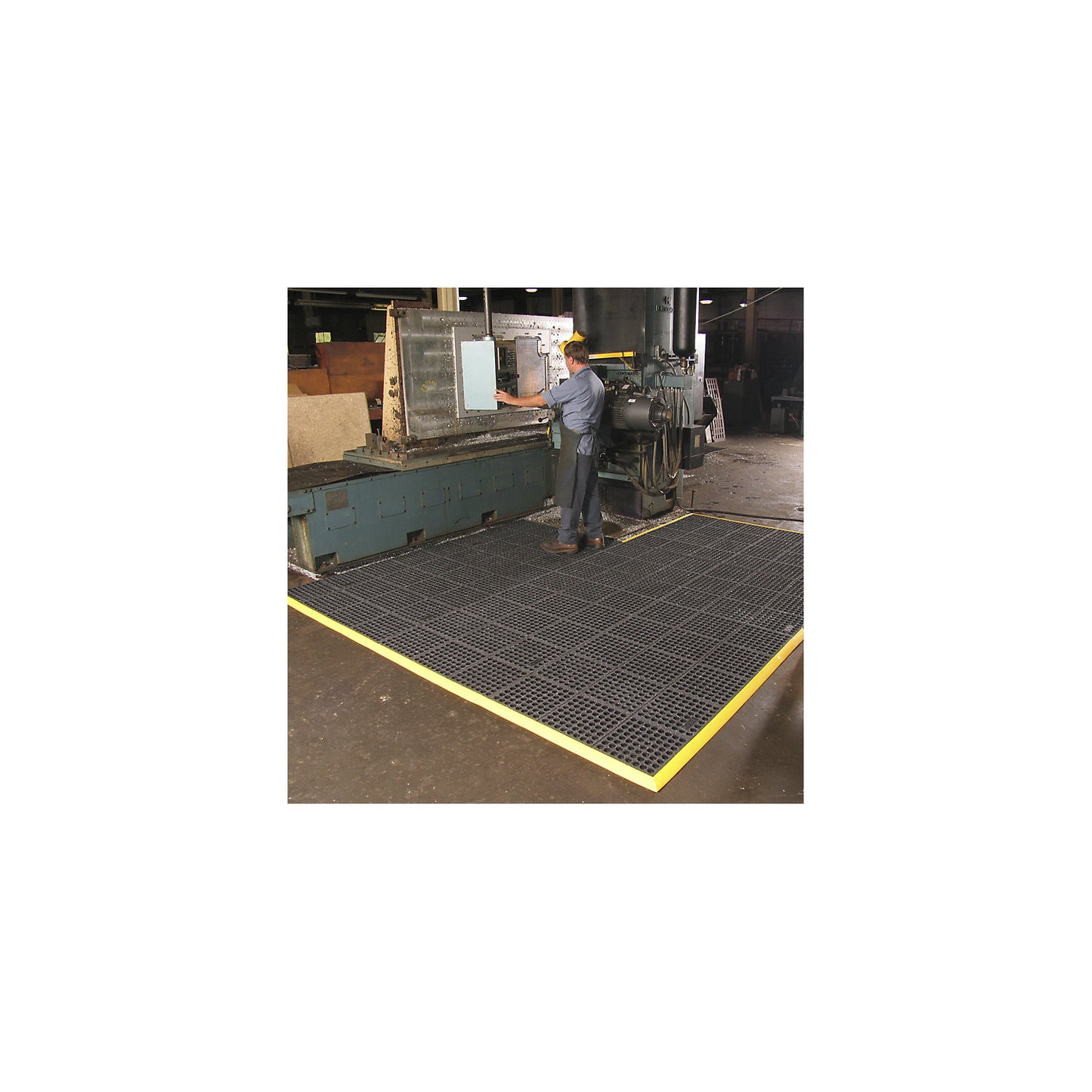Cushion Ease Solid™ plug-in system NITRILE FR, LxWxH 910 x 910 x 19 mm, perforated.