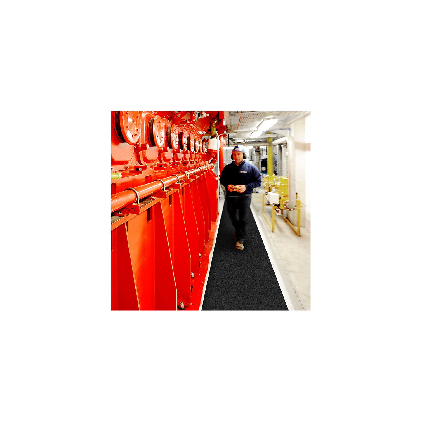 Grit Trax, height 2.1 mm, width 910 mm, sold by the metre, black.