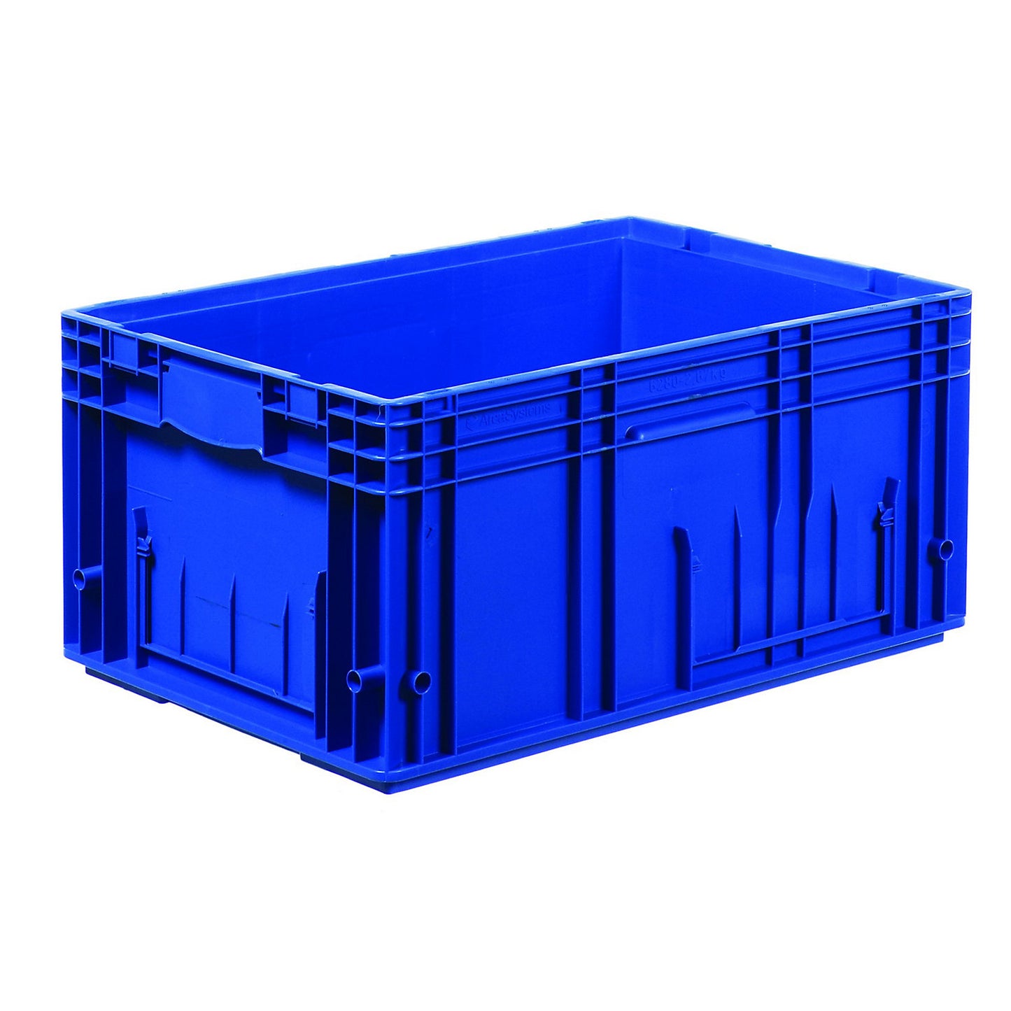 R-KLT container made of PP, blue, capacity 51.9 l, LxW 594 x 396 mm.