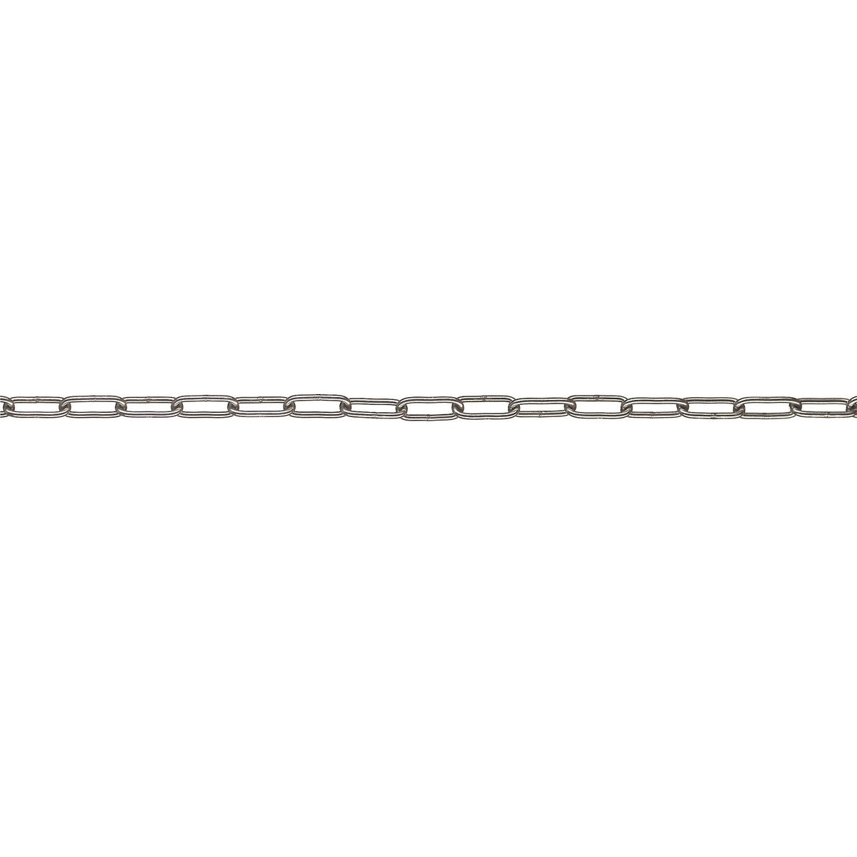 Stainless steel chain, link thickness 6 mm, length 10 m.