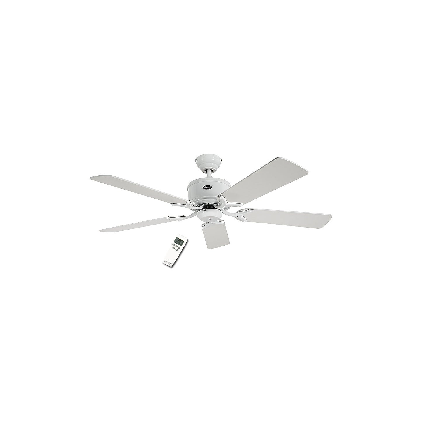 ECO ELEMENTS ceiling fan, rotor blade Ø 1320 mm, painted white / painted light grey.