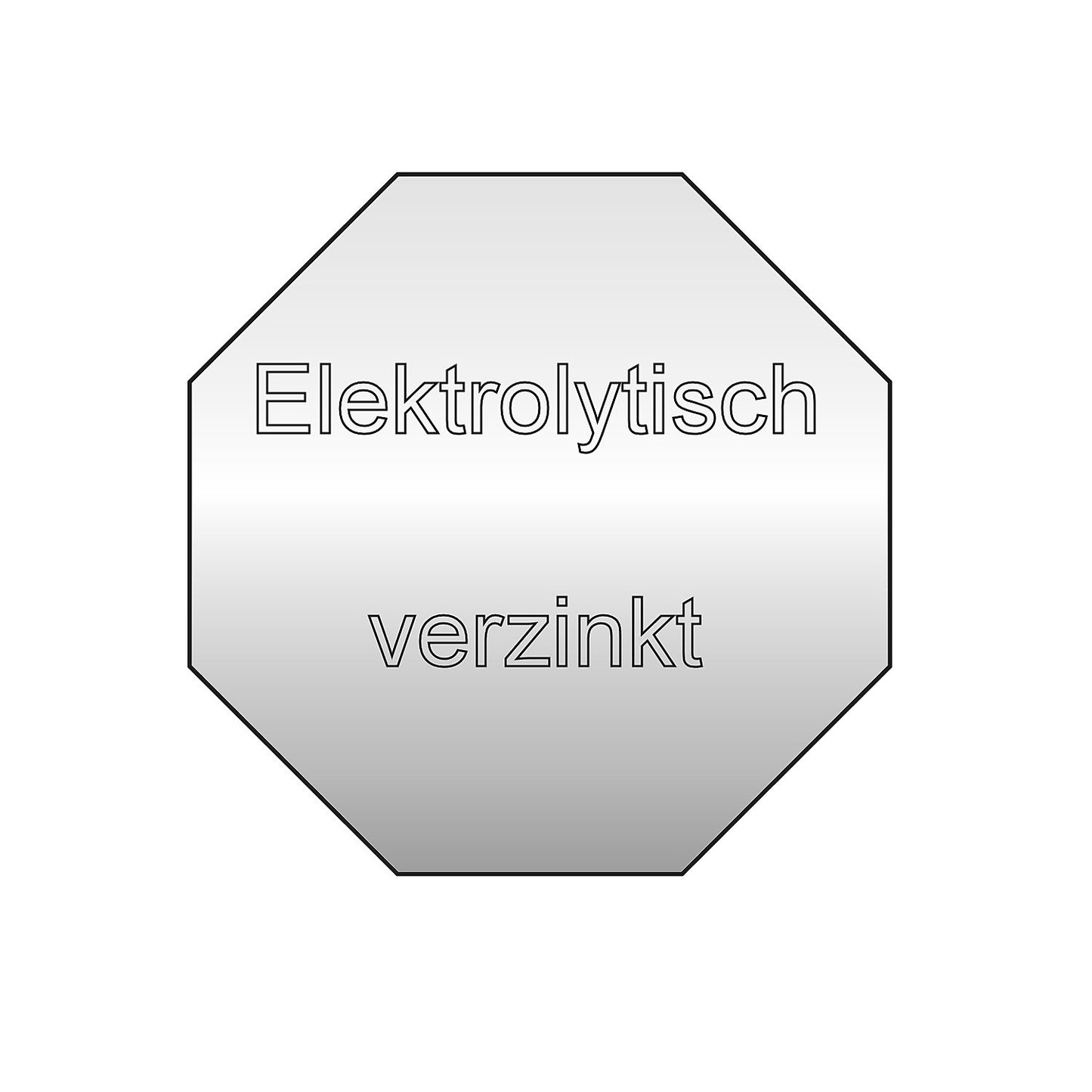 Electrolytically zinc plated, for use in damp rooms, extra cost per compartment width.