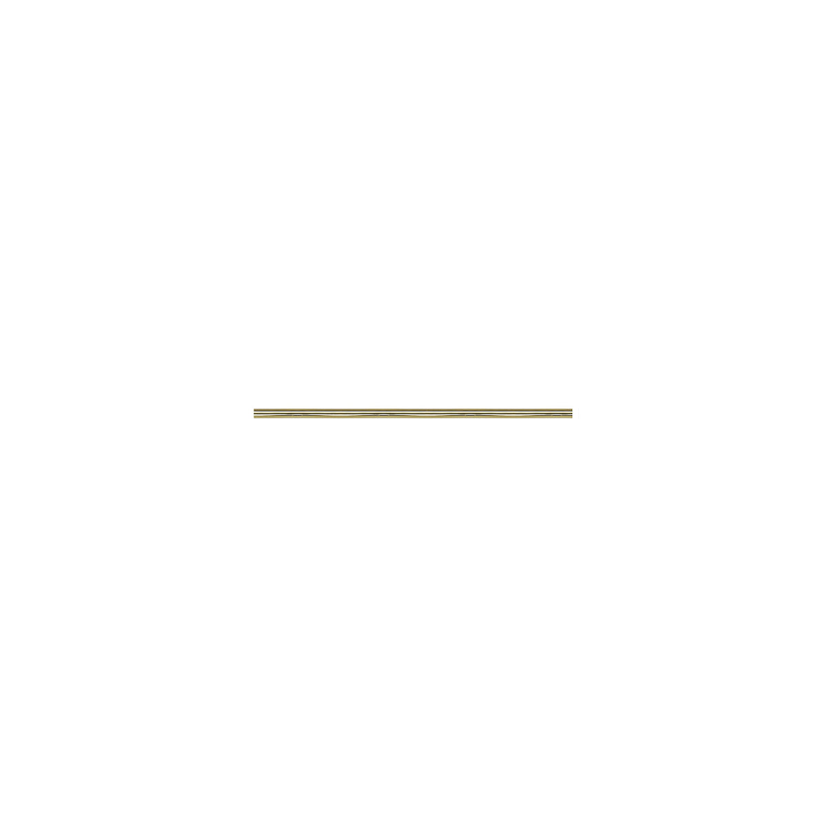 ST ceiling rod, length 1200 mm, polished brass.