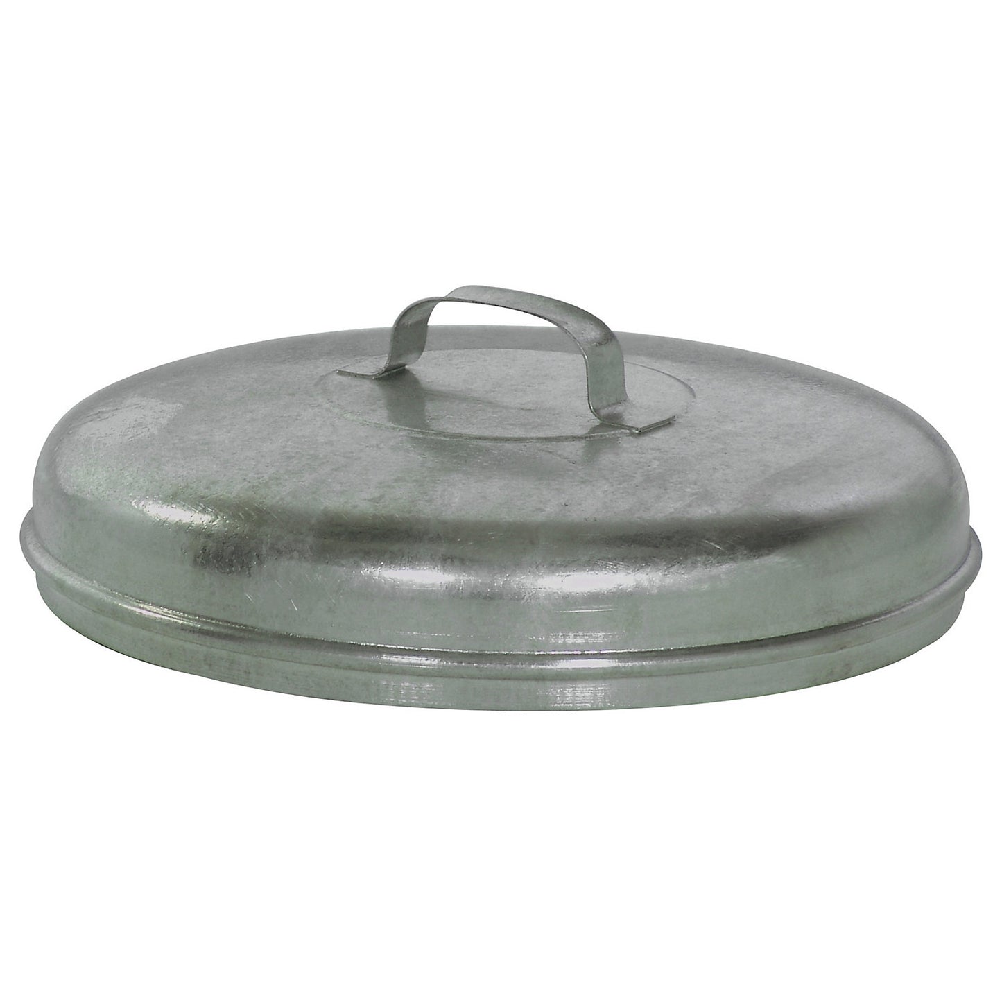 Sheet steel lid, zinc plated, for cylindrical bin, for 60 litre bins.