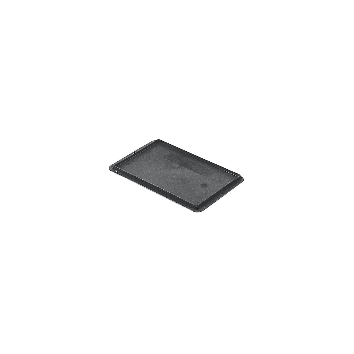 Push-on lid for stacking container, pack of 4, LxW 300 x 200 mm, grey.