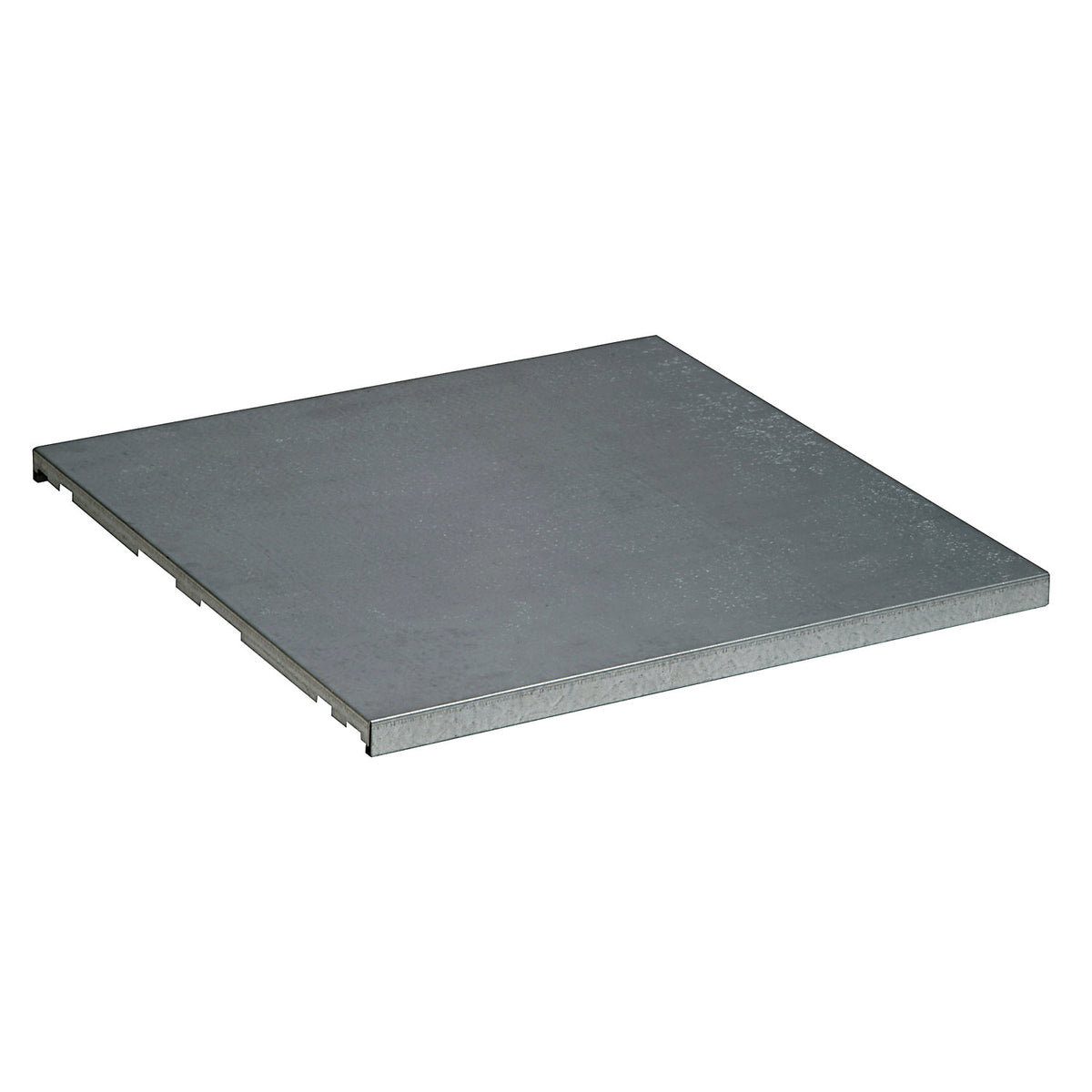 Shelf, zinc plated, for environmentally- and water hazardous media, WxD 432 x 432 mm.