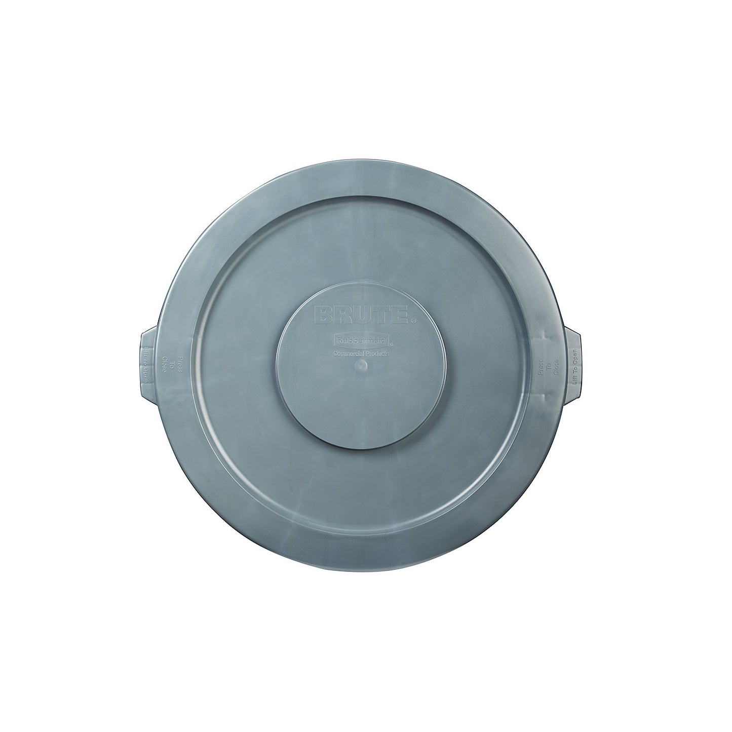 BRUTE® cover with snap lock, for 208 l container, grey.