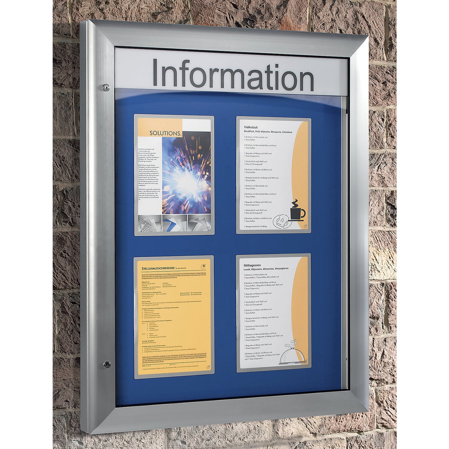 Text bar for display cases, white acrylic, height 100 mm, text to customer specifications.