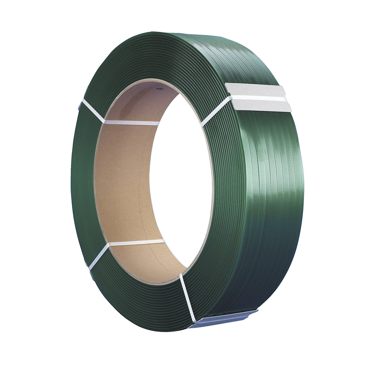 Heavy duty PET strapping, for strap dispensers, core Ø 406 mm, strap width 19 mm.