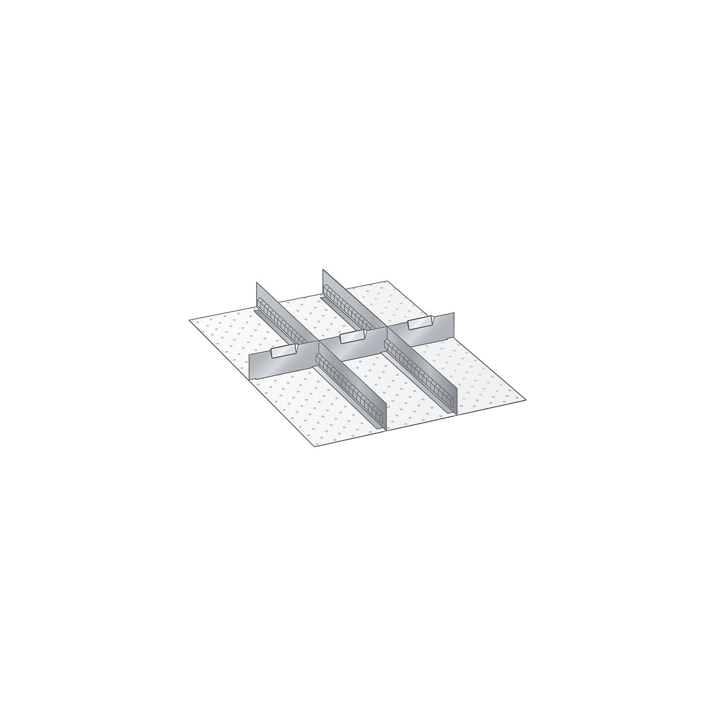 Partition, for cupboard dims. 564 x 725 mm, for drawer height 100 mm.