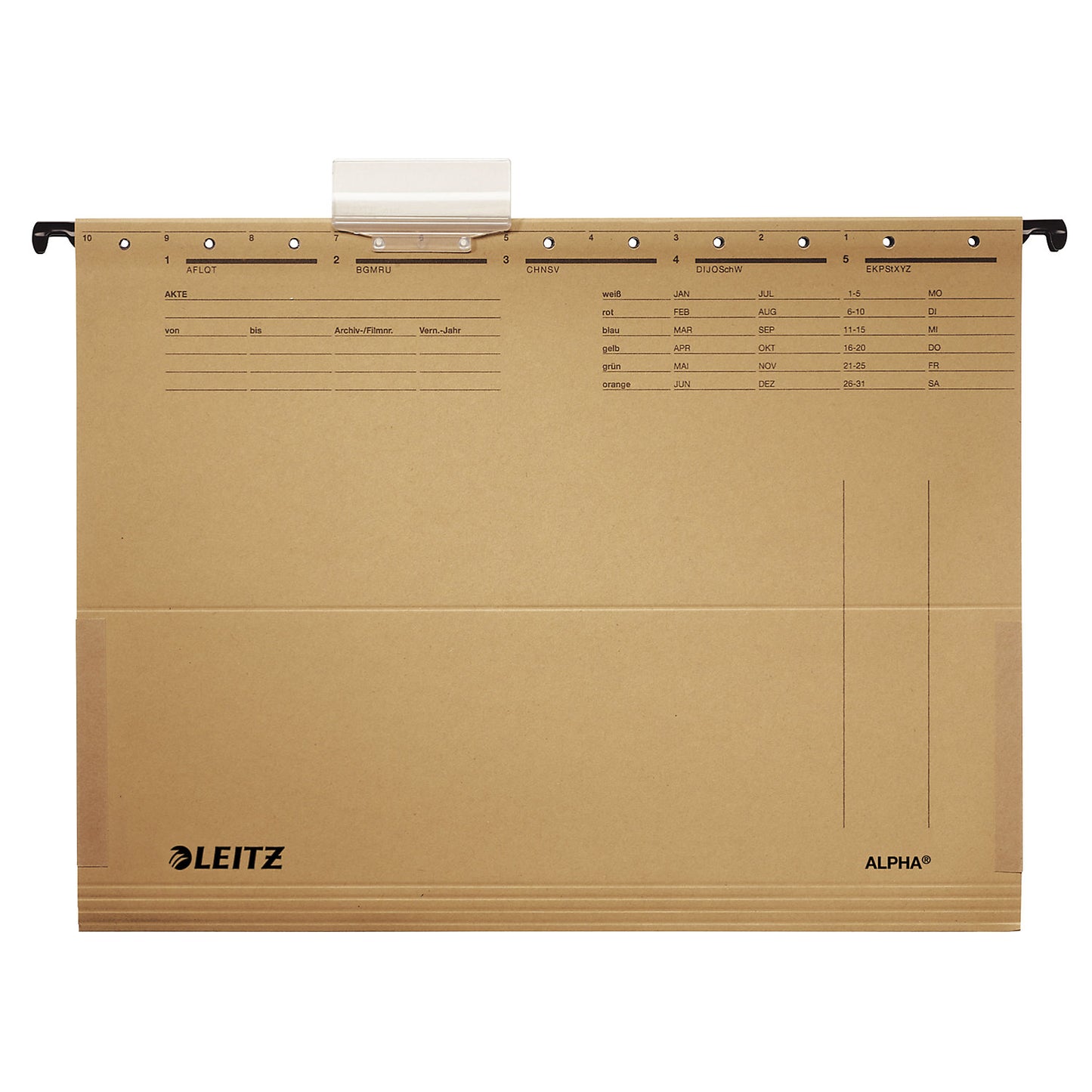 Suspension pockets, with linen concertina sides, ALPHA® A4, pack of 50.