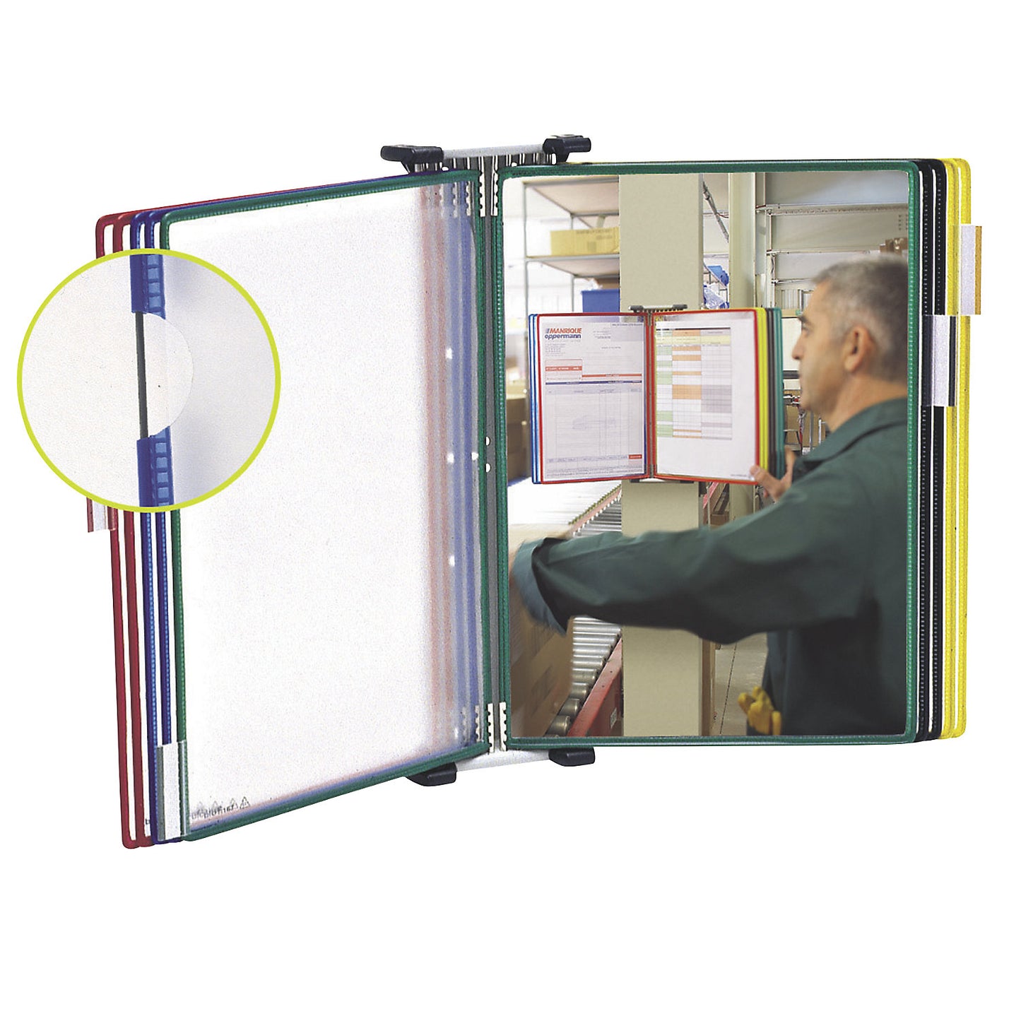 Clear view panel wall holder, complete set, 10 clear view panels, pack of 2.