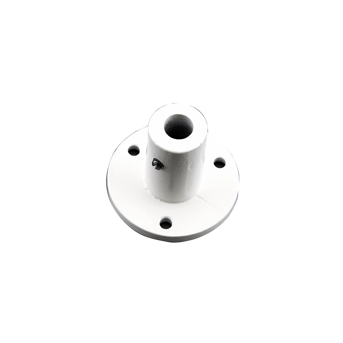 Flange, screw-on flange, for large field magnifying lamp.