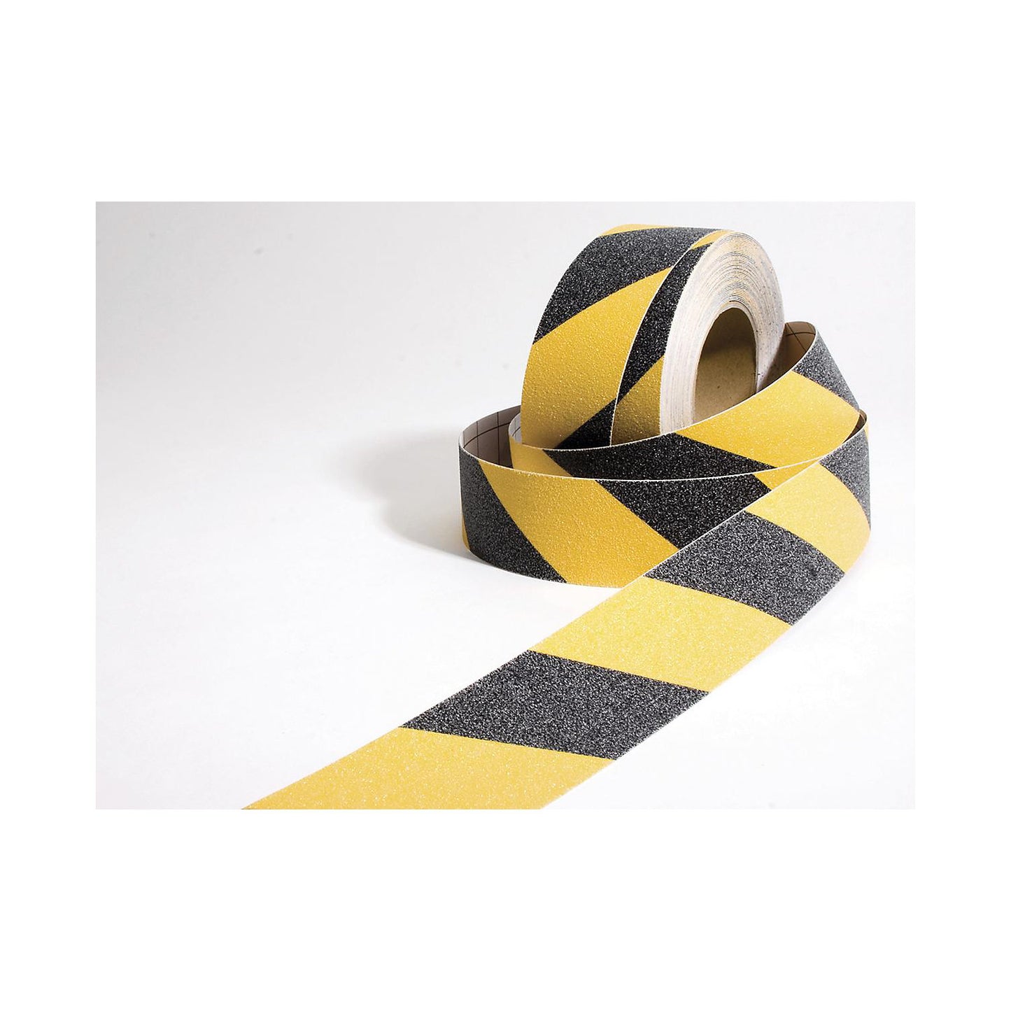 Non-slip tape, self-adhesive, width 50 mm, black/yellow, roll, pack of 1.