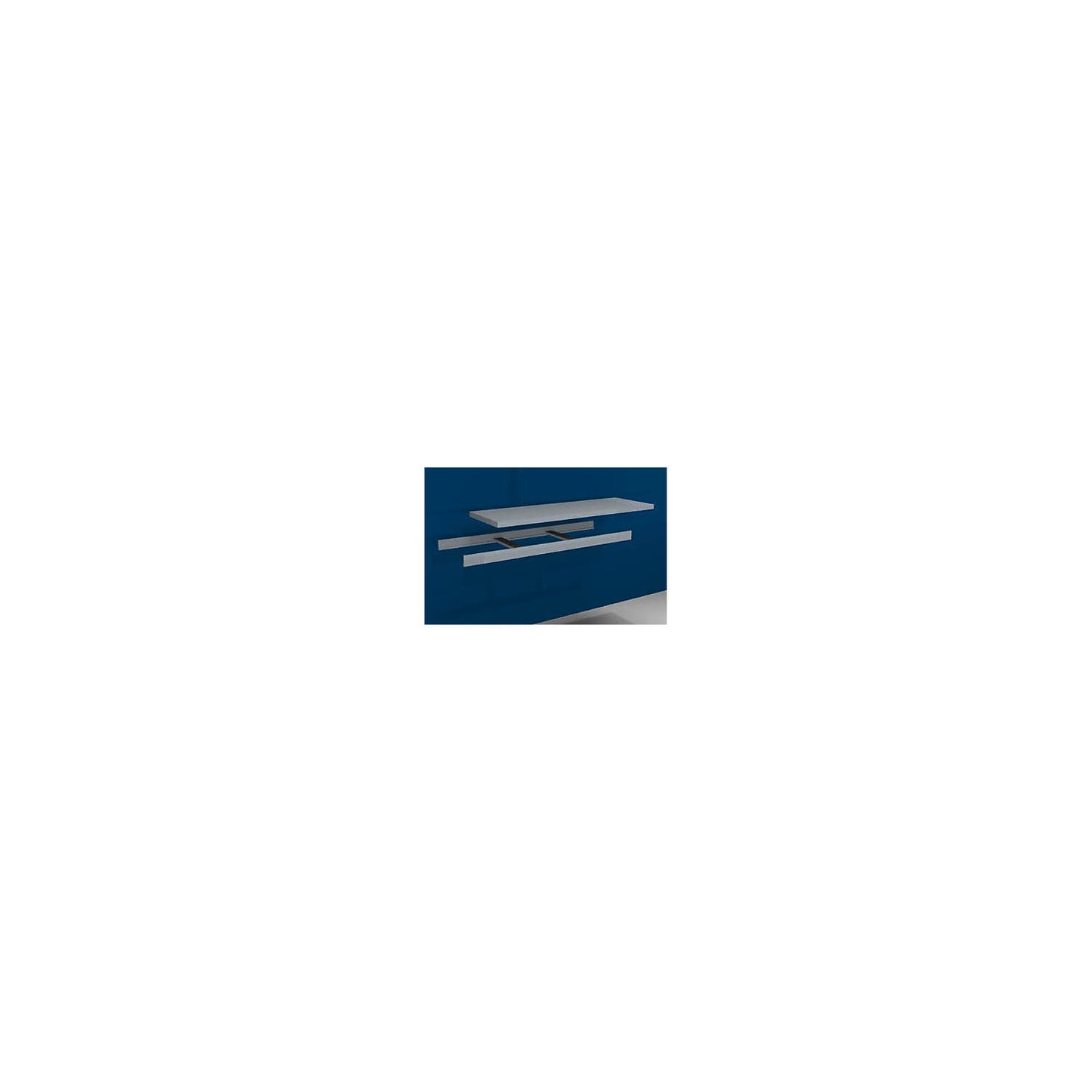 Additional shelf level incl. supports and steel shelf, width 1500 mm, depth 500 mm.