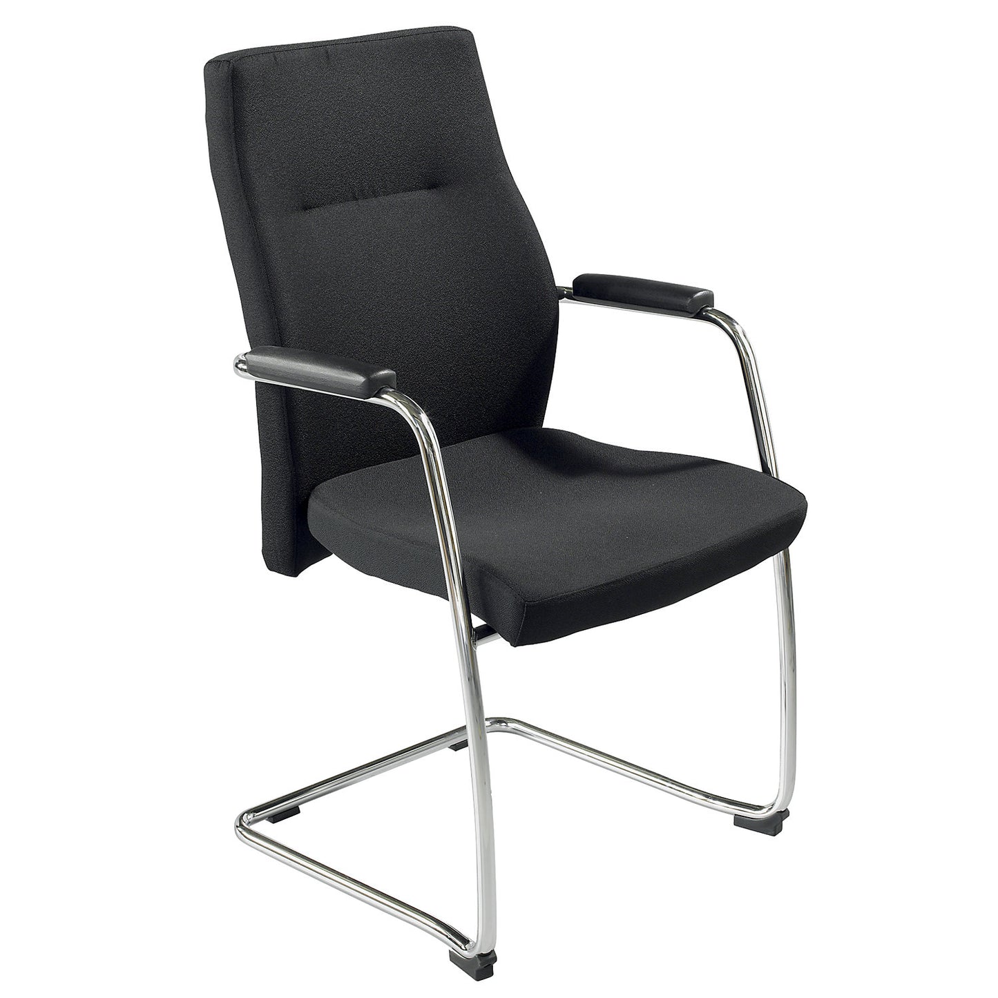 Cantilever chair with arm rests, seat dimensions HxWxD 490 x 575 x 530 mm, overall height 1030 mm.