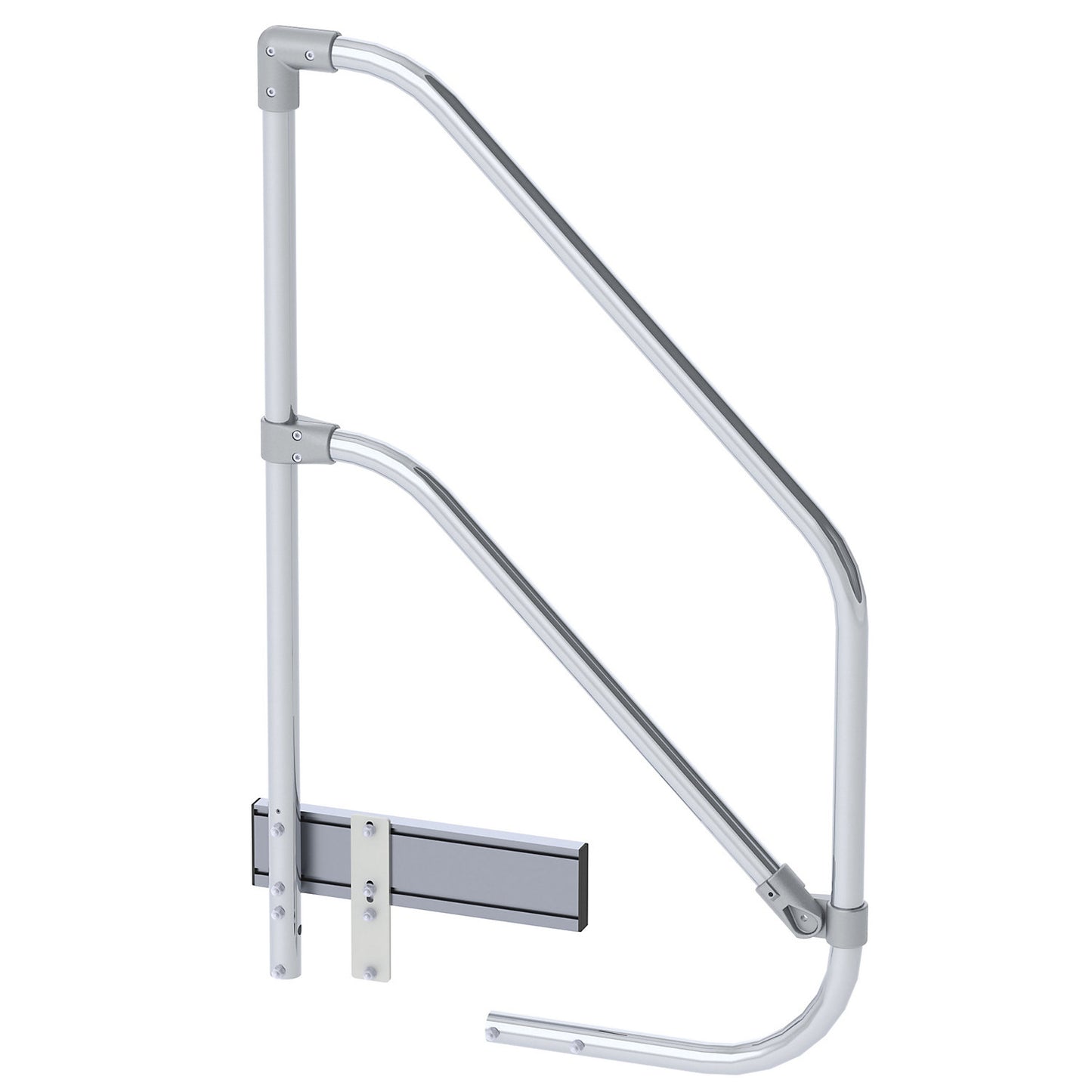 Hand rail, single sided, for 5-step platform.