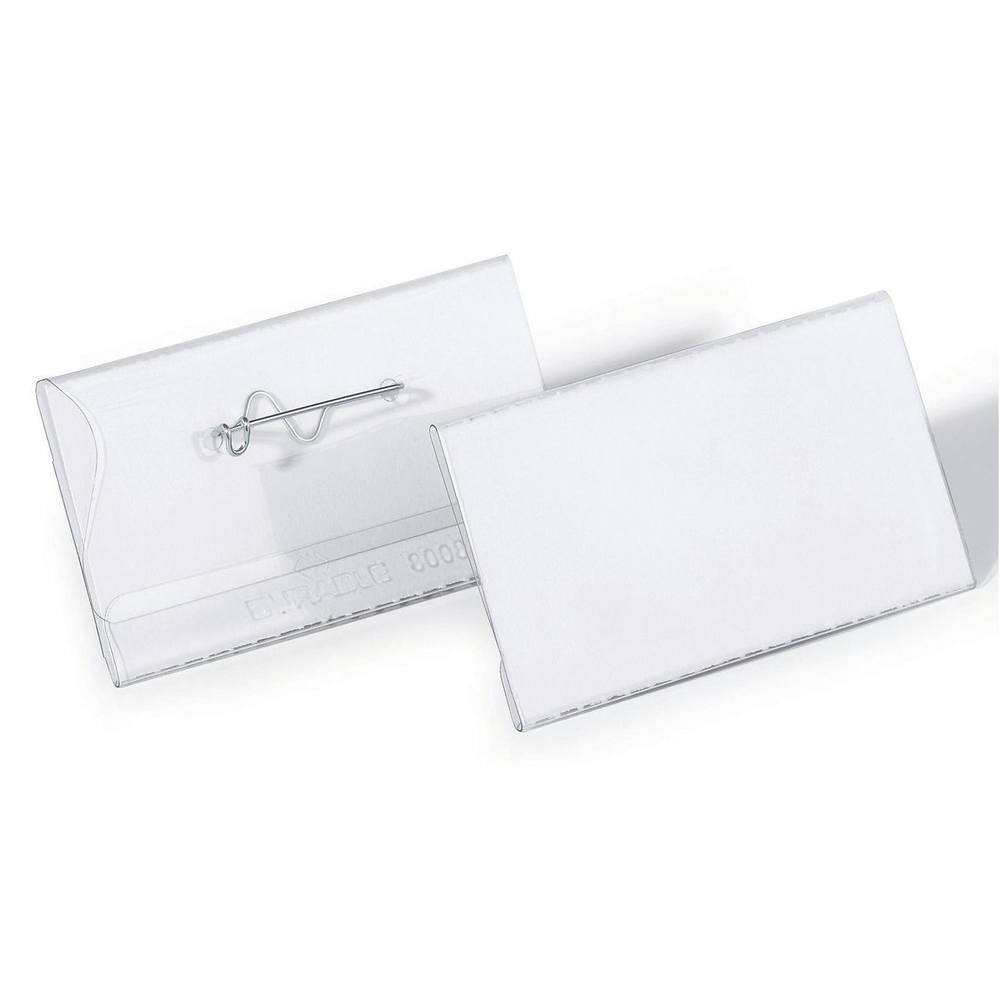 Name badges with wave needle, HxW 40 x 75 mm, pack of 200.