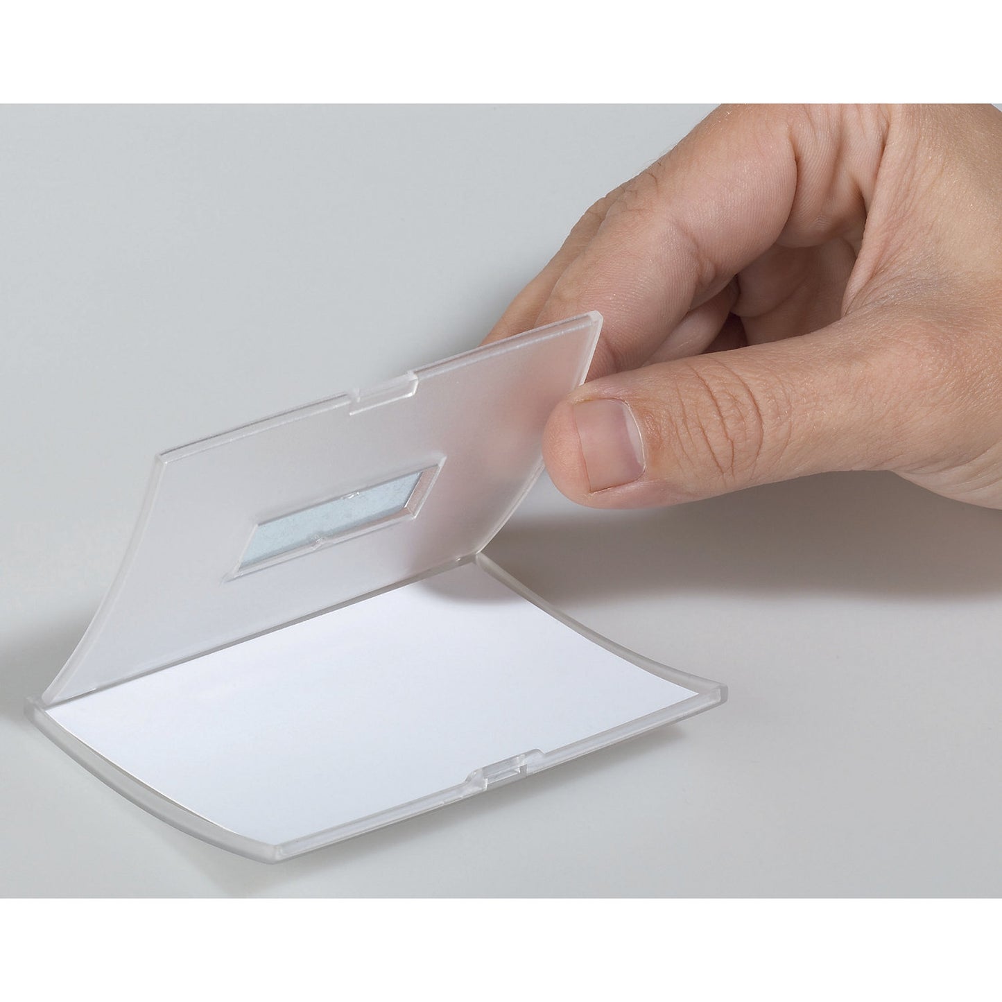 CLICK FOLD name plate with magnetic holder, pack of 20, HxW 40 x 75 mm.