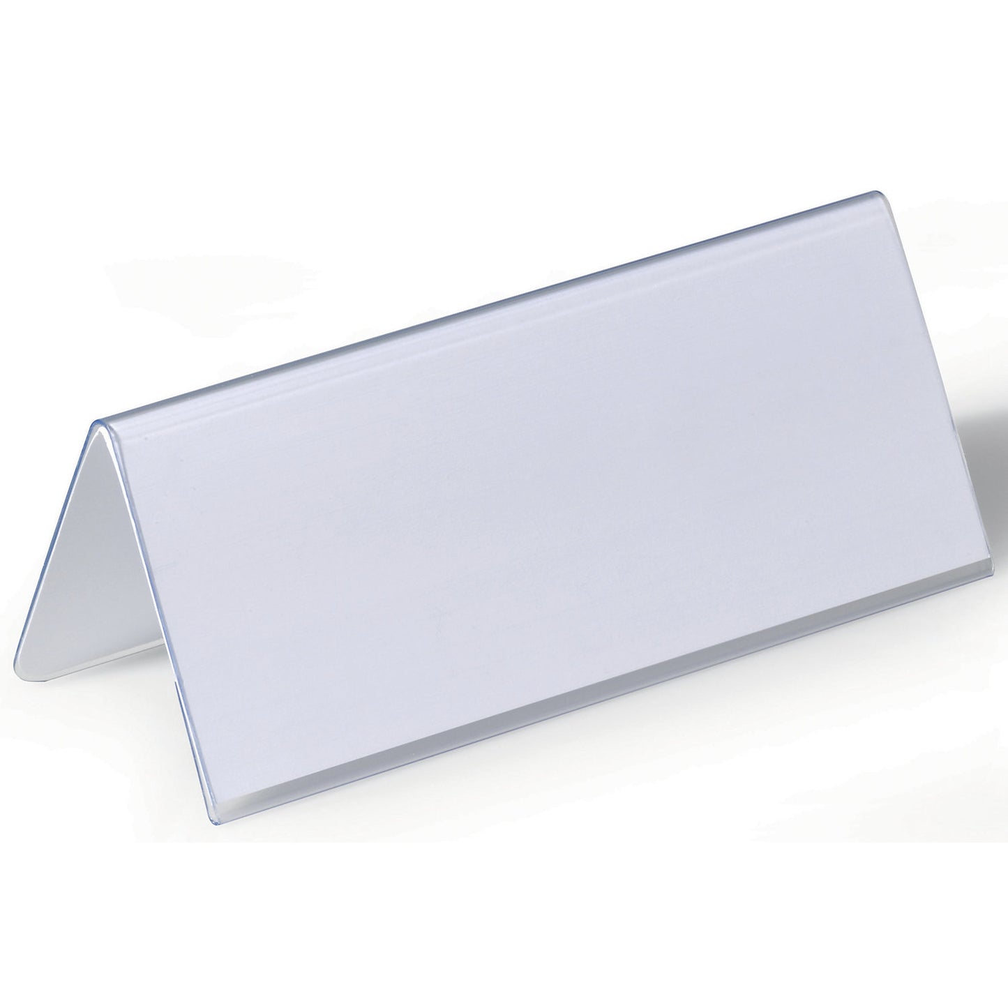 Table place name holder made of hard foil, inverted V-shape, HxW 61/122 x 150 mm, pack of 50.