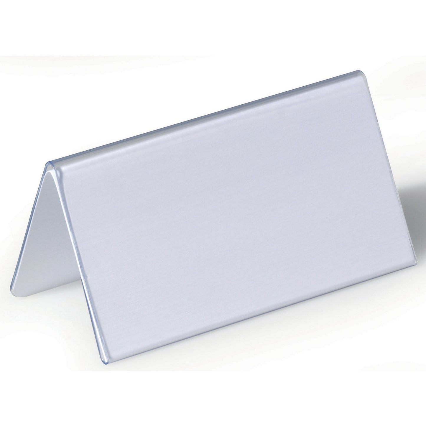 Table place name holder made of hard foil, inverted V-shape, HxW 52/104 x 100 mm, pack of 75.