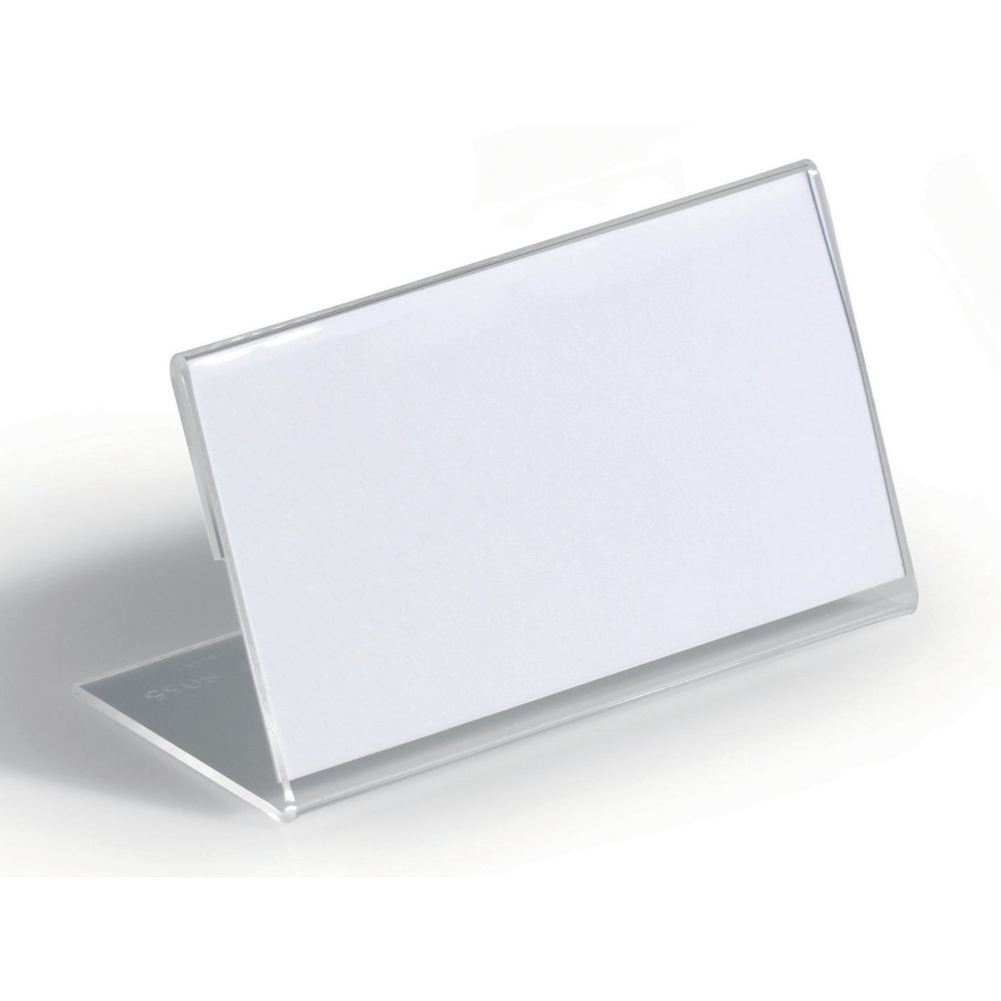 Table place name holder made of acrylic, L-shape, HxW 52 x 100 mm, pack of 40.