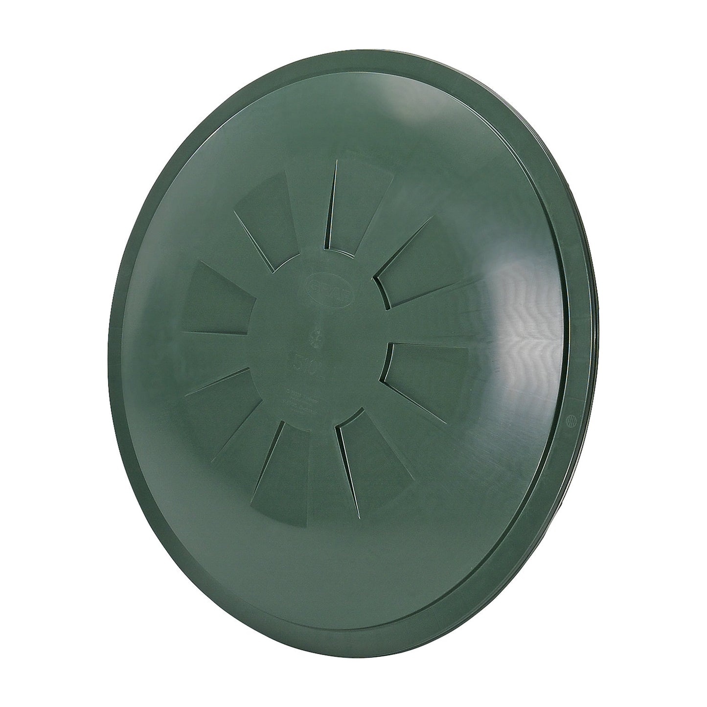 Push-on lid, for 510 l round container, green.