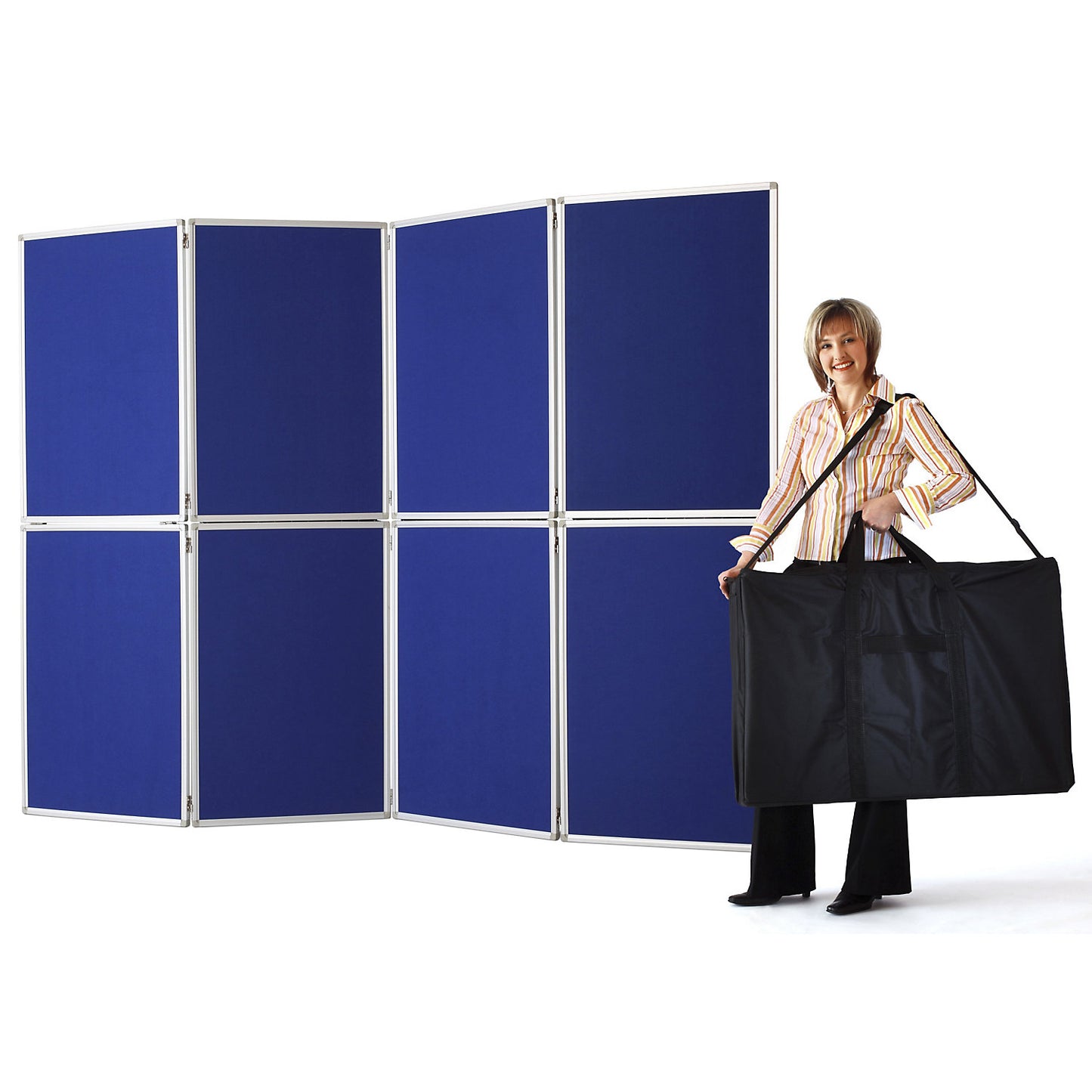 Presentation board, collapsible, incl. carrying bag, HxWxD 1810 x 2440 x 20 mm.