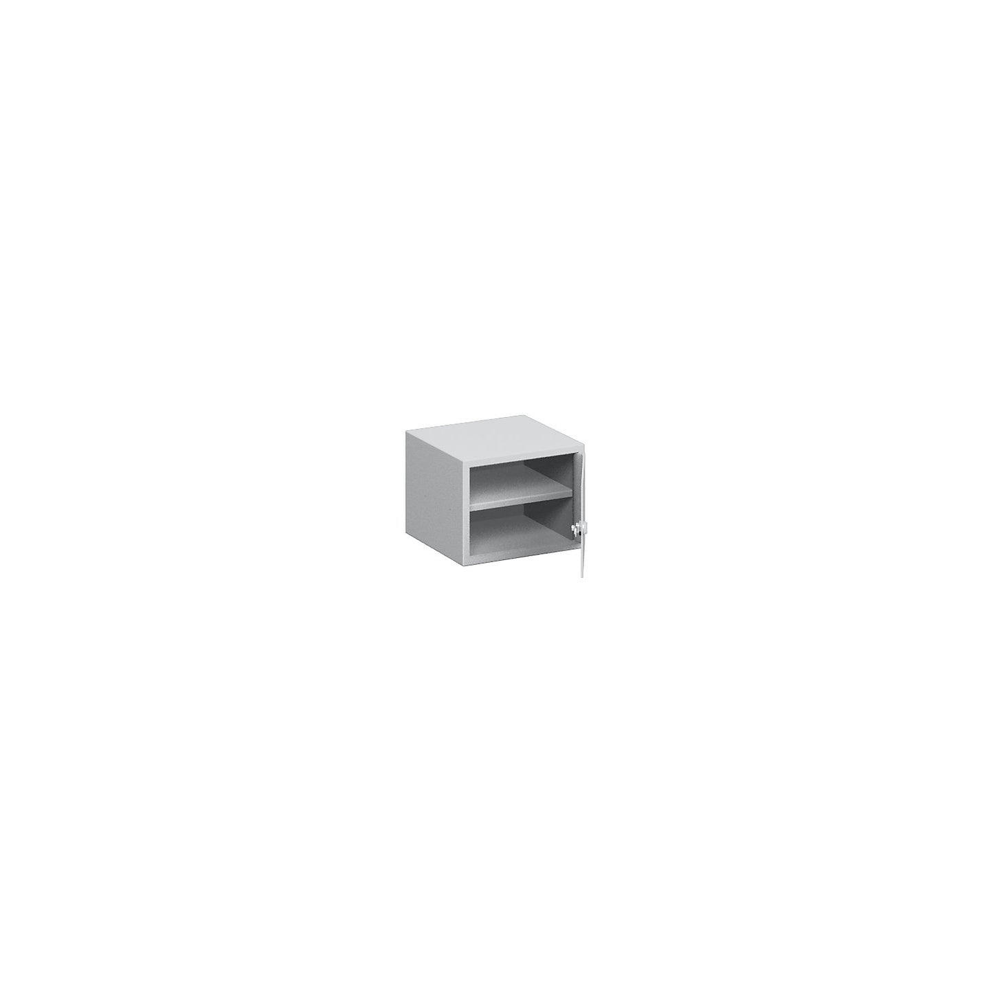 Built-in lockable compartment, light duty, HxWxD 190 x 250 x 235 mm.