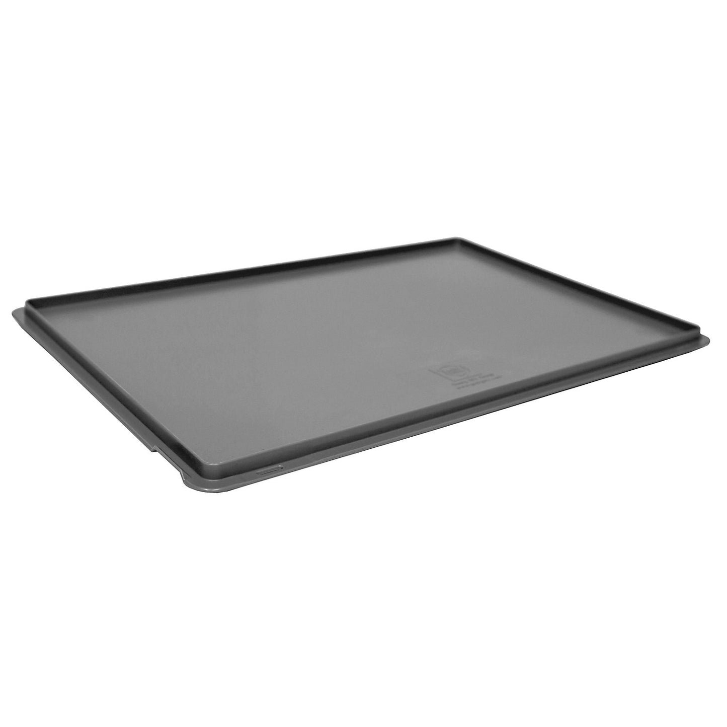 Lid for Euro size stacking containers, pack of 2, LxW 600 x 400 mm, grey.