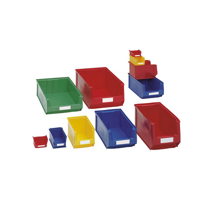 Open fronted storage bin made of polyethylene, LxWxH 500 x 310 x 140 mm, green, pack of 14.