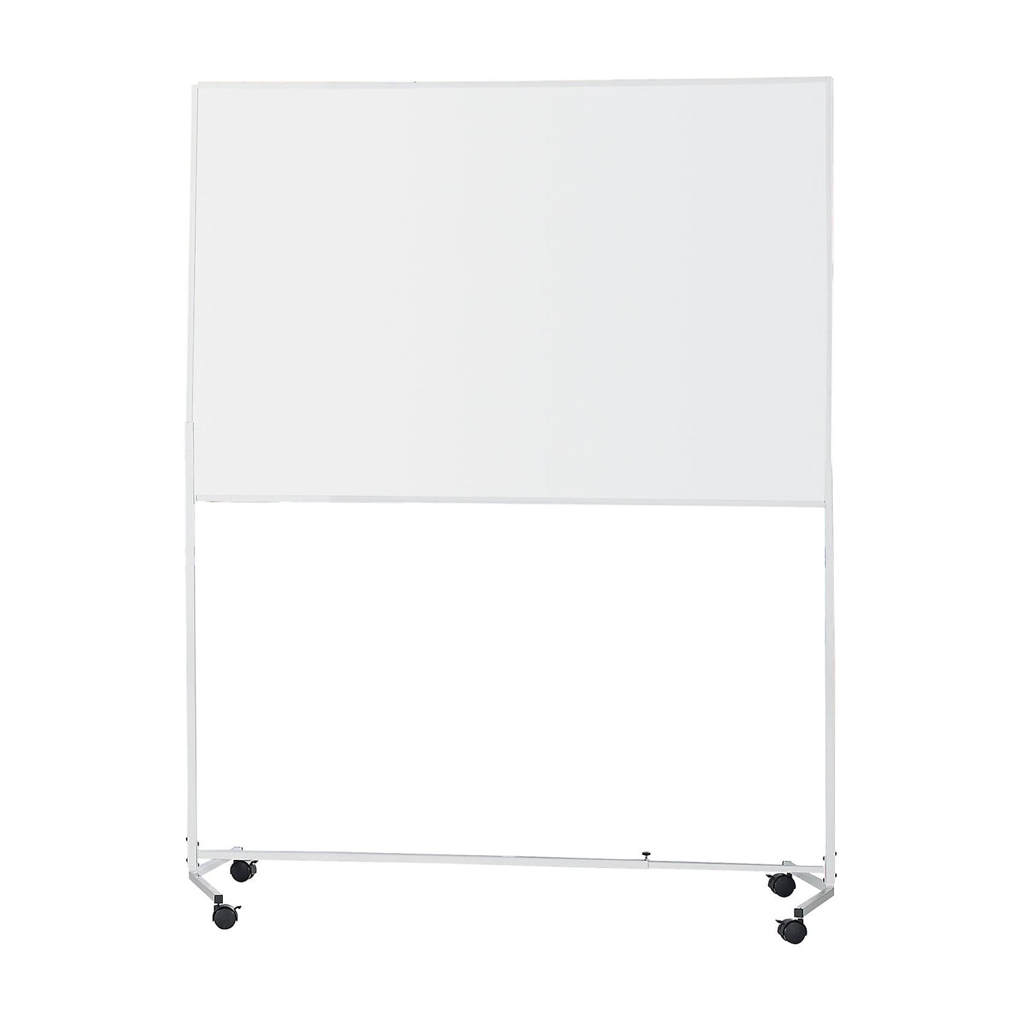 Whiteboard with dolly, steel, coated, WxH 1500 x 1000 mm.
