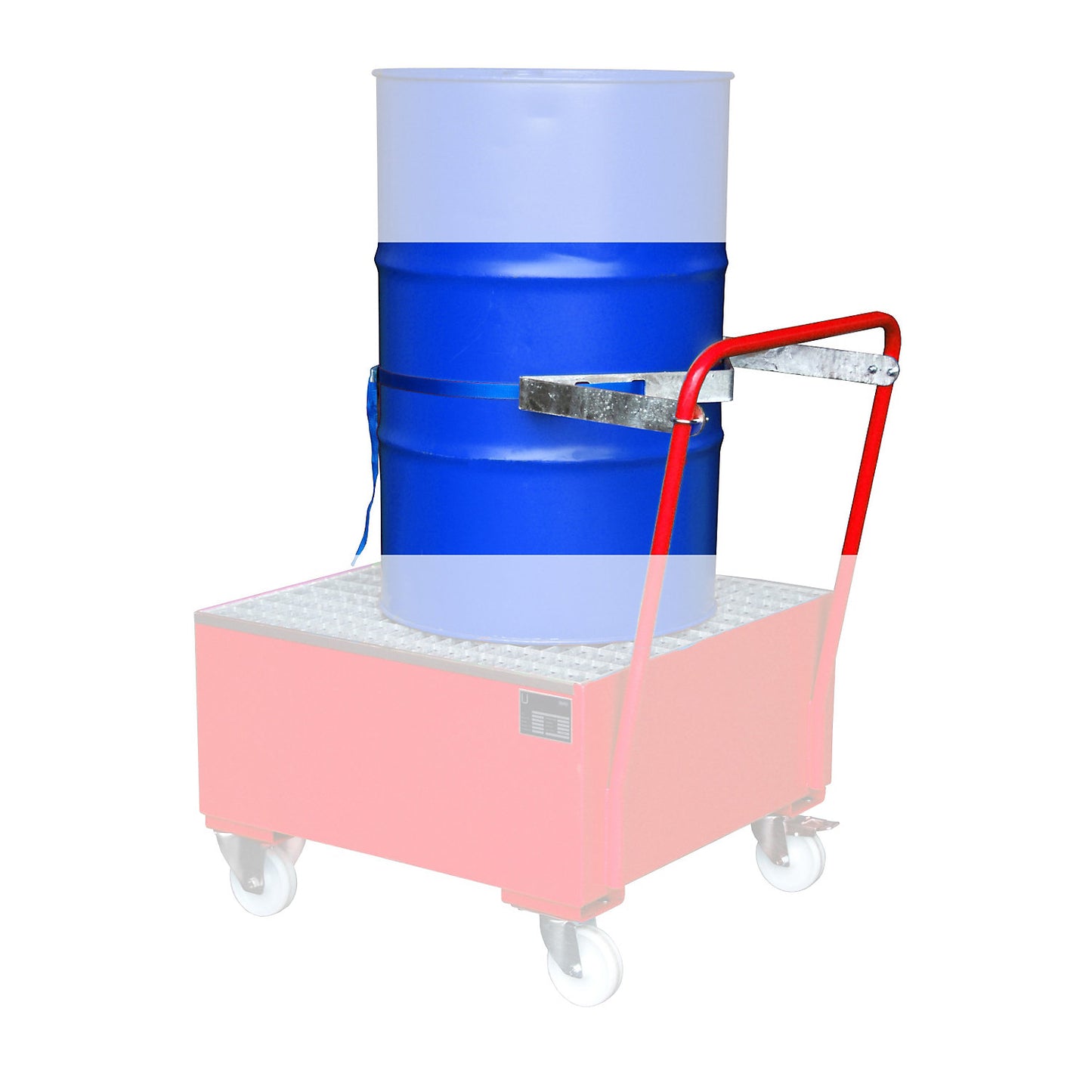 Restraint strap device, drum restraint strap, for 1 x 200 l drum.