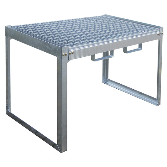 Drum and small container shelf unit, WxDxH 1310 x 800 x 780 mm, for small containers.