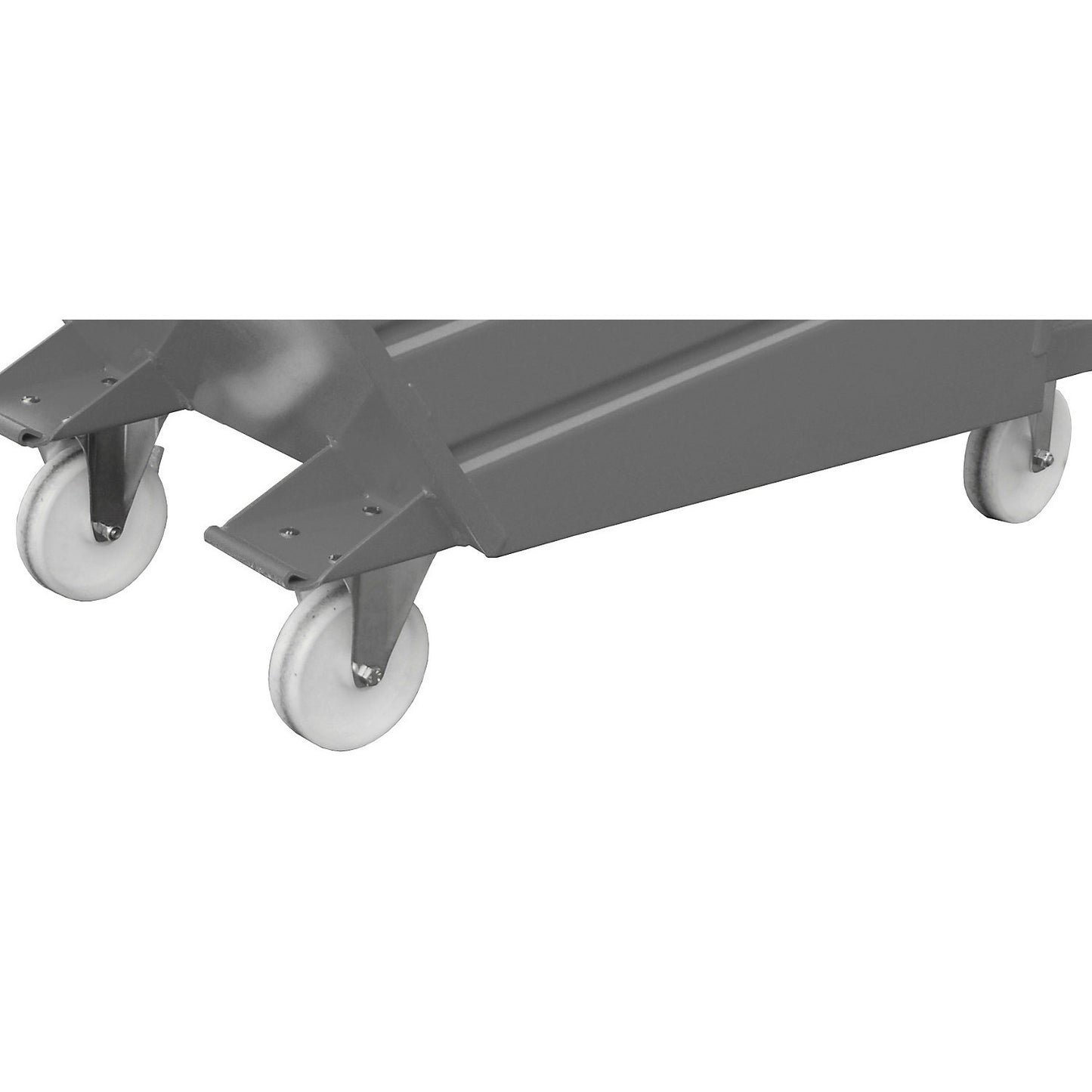 Wheels, retrofittable, max. load 450 kg/roller, with 2 swivel and 2 fixed castors.