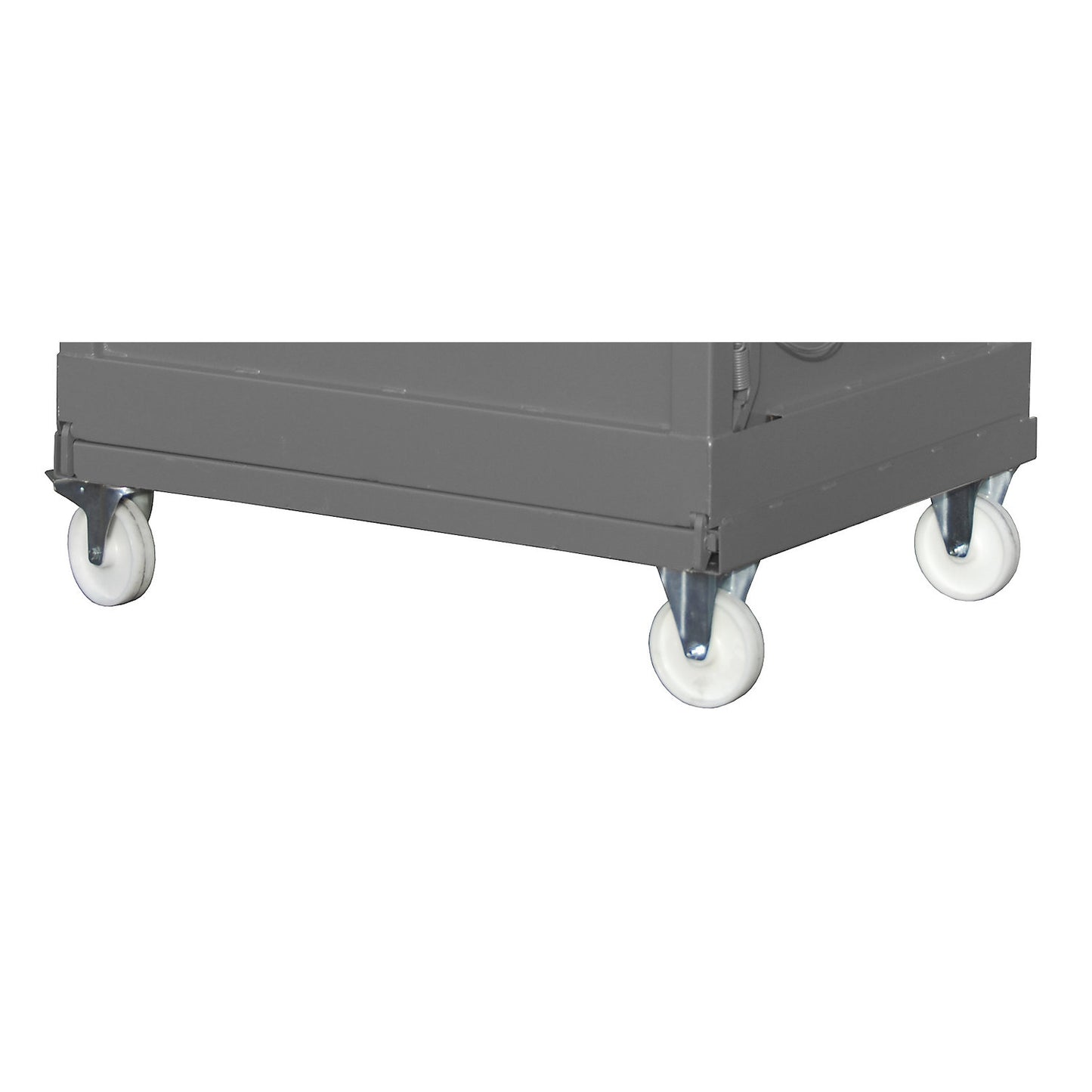 Wheels, for container capacity 1.0 m³, 2 swivel castors and 2 fixed castors, extra cost.
