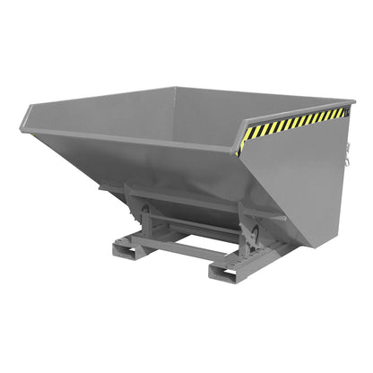 Tilting skip incl. roll-off mechanism, capacity 1.7 m³, LxWxH 1720 x 1570 x 1103 mm, grey.