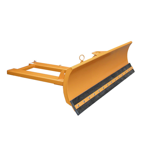 Snow plough for forklifts, rubber scraping edge, blade width 2100 mm.