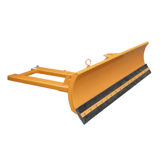 Snow plough for forklifts, rubber scraping edge, blade width 2400 mm.