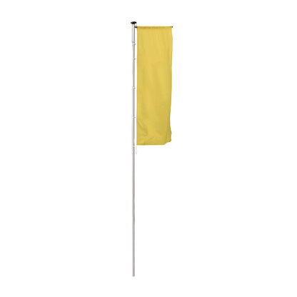 PIRAT aluminium flag pole, with extension arm, height above ground 10 m, Ø 100 mm.